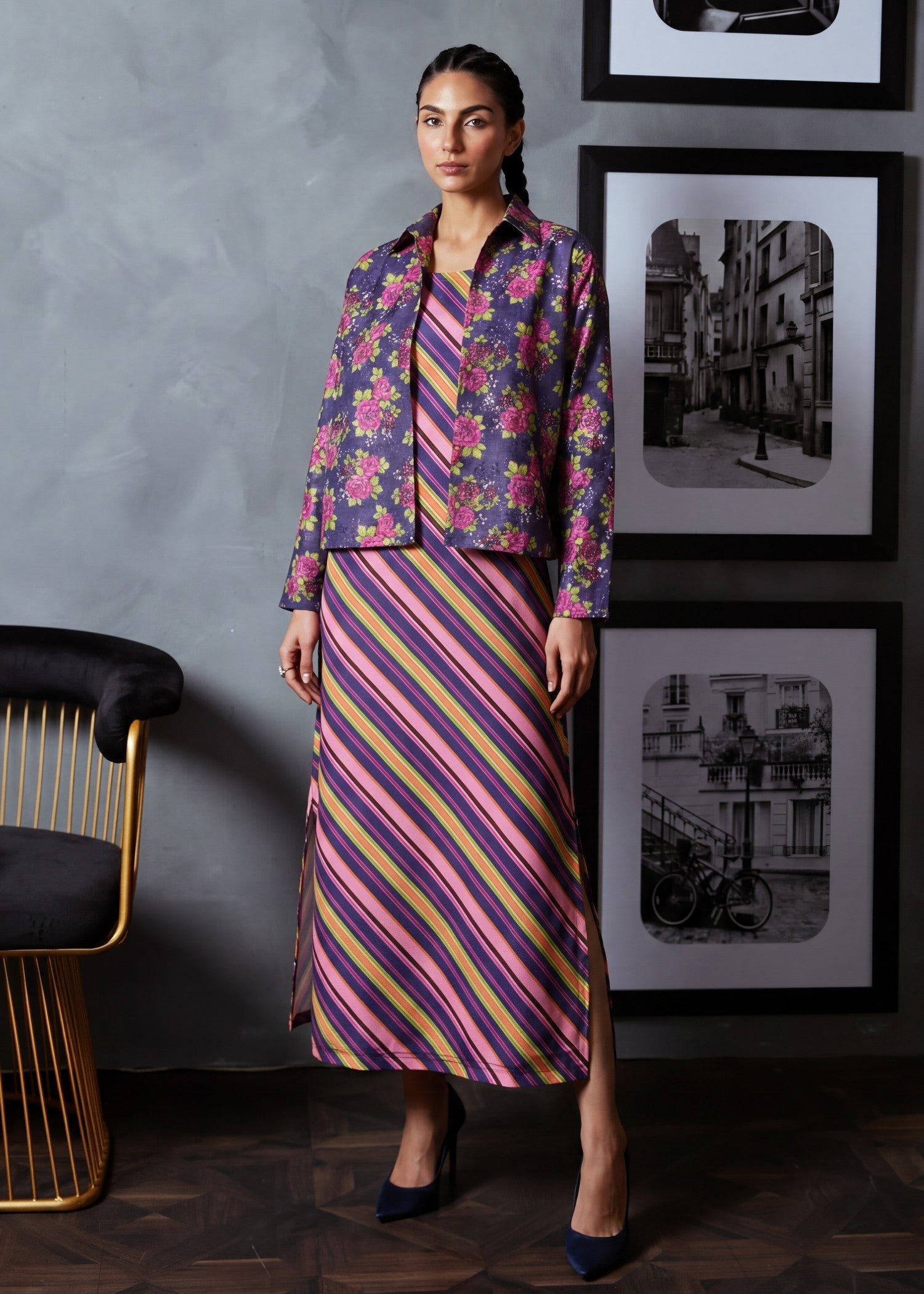Sahibas By Mirza Mandarin Navy