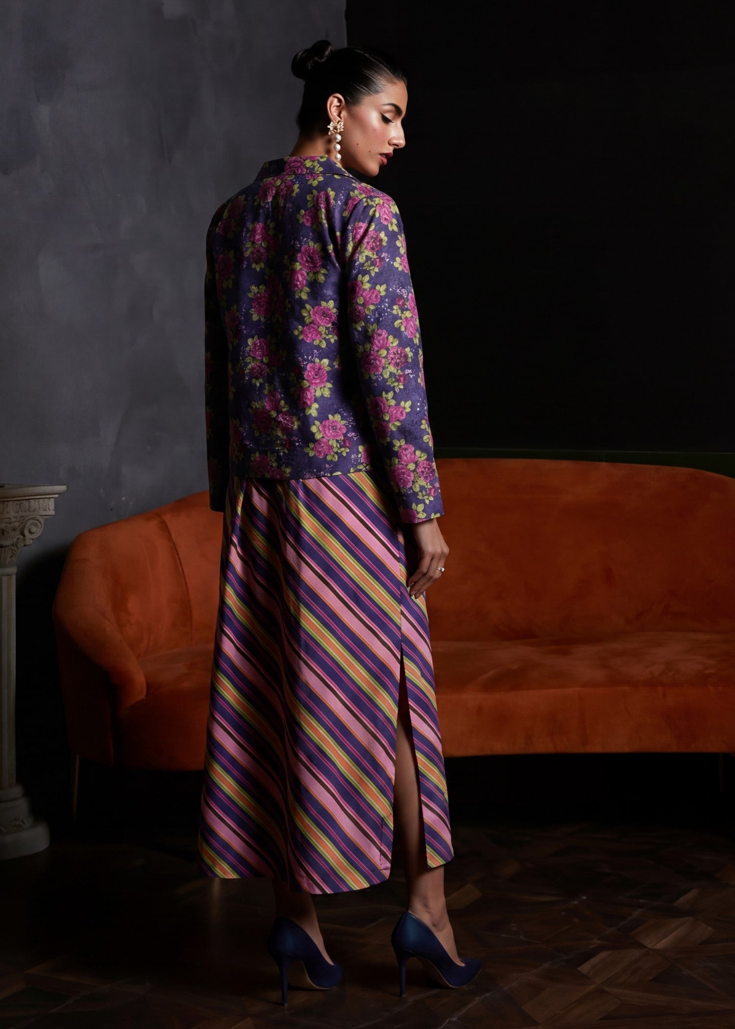 Sahibas By Mirza Mandarin Navy