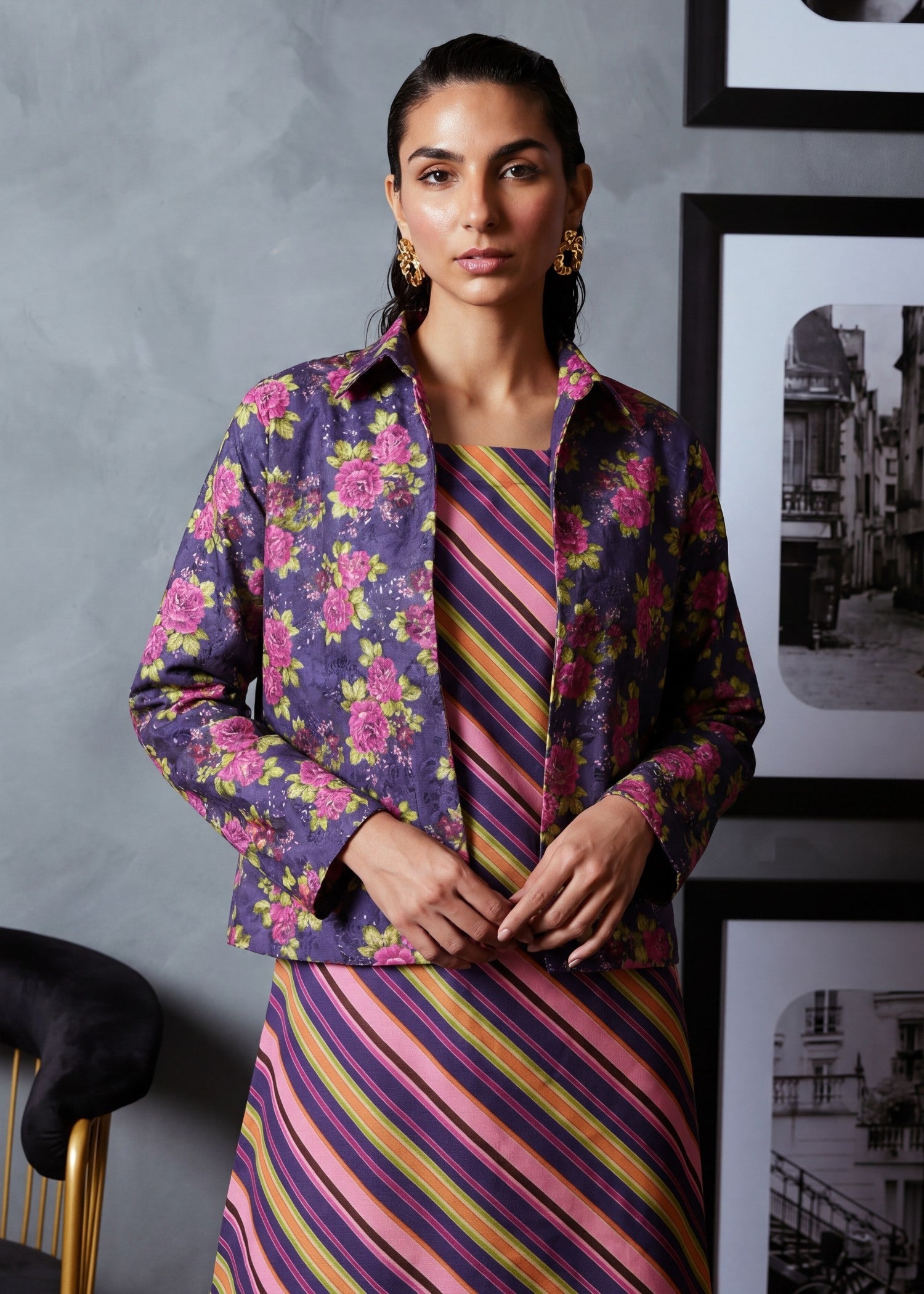 Sahibas By Mirza Mandarin Navy