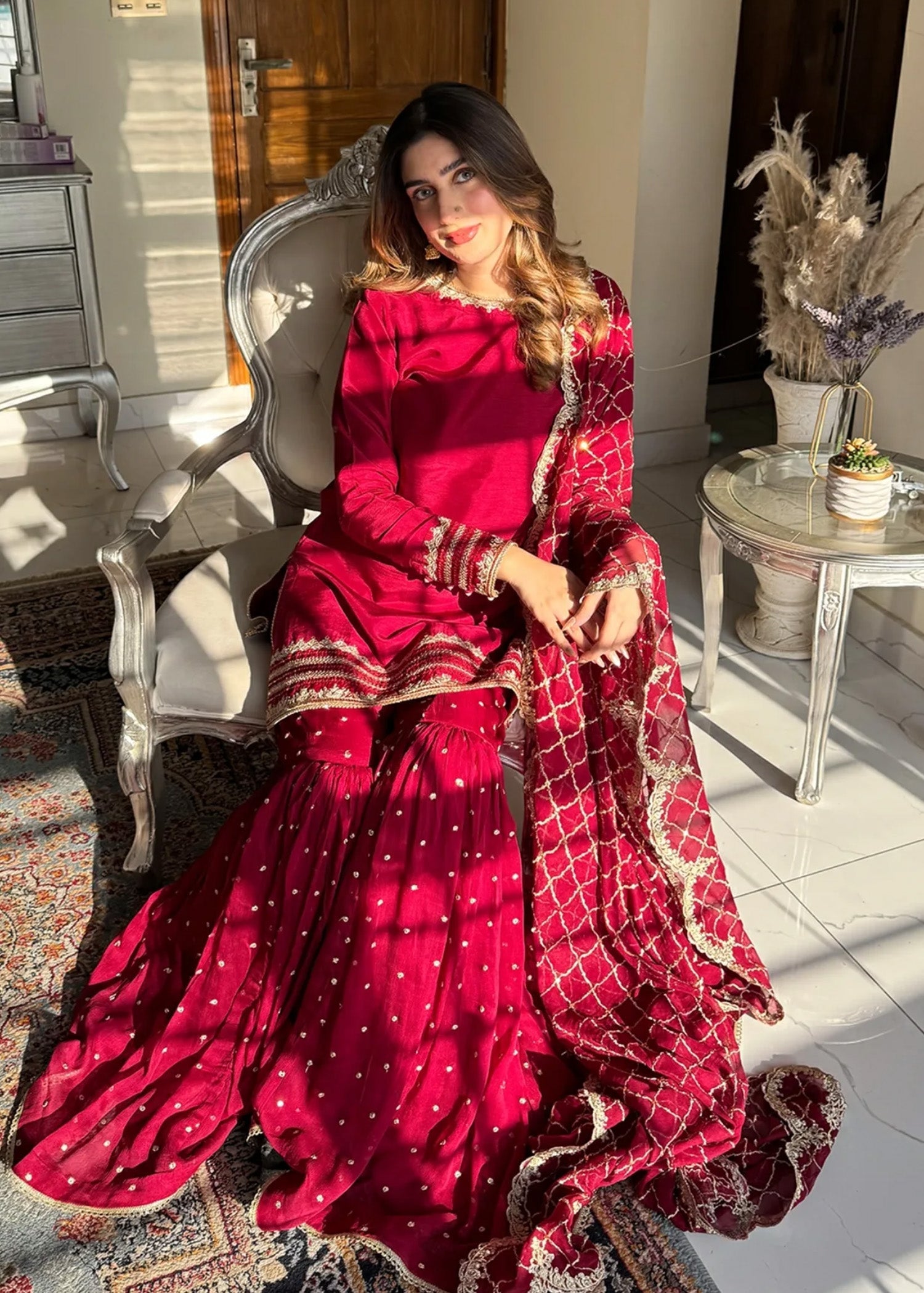 Rang-e-Haya Shehrbano (Fuchsia Red)