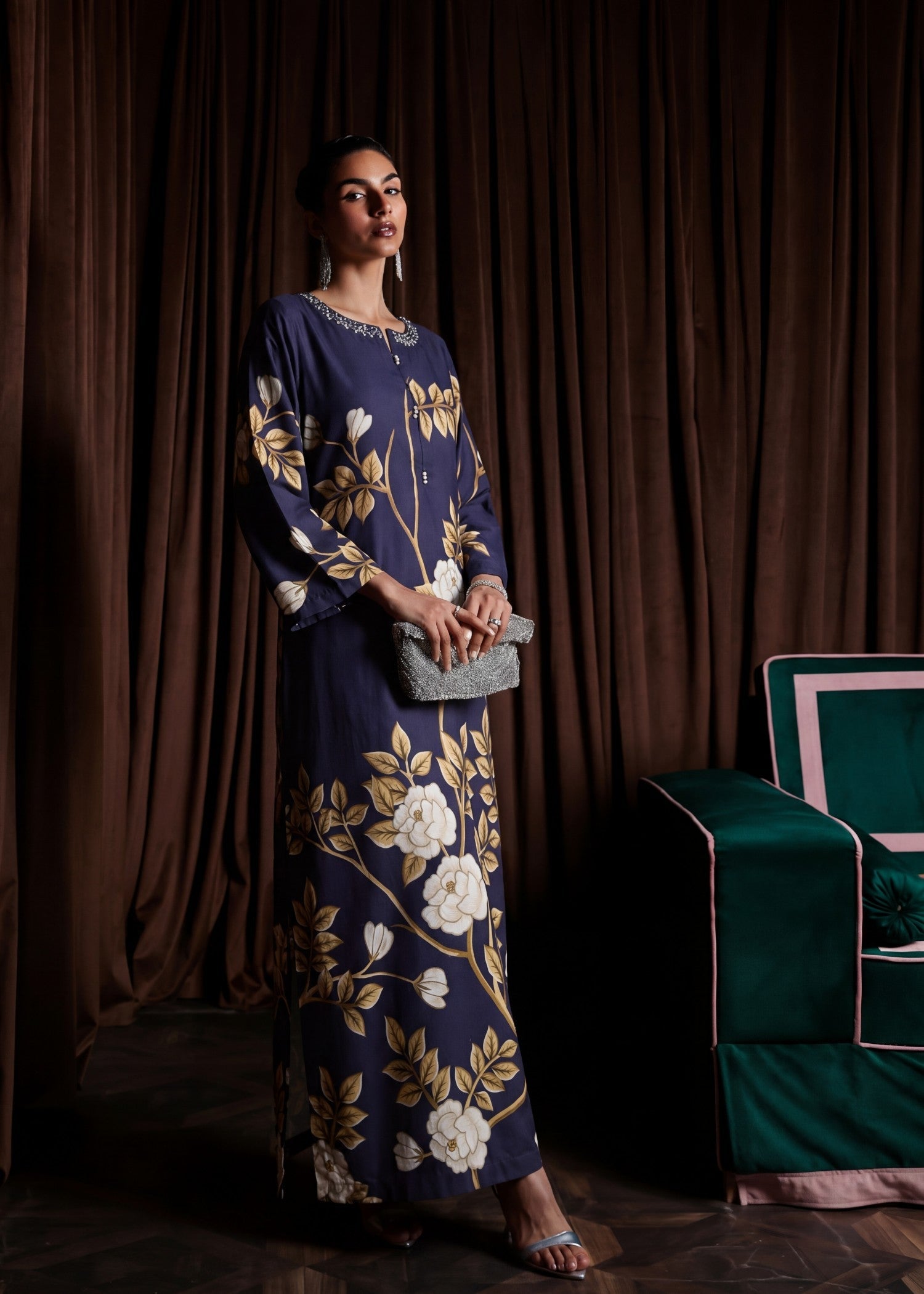 Sahibas By Mirza Taliya Navy