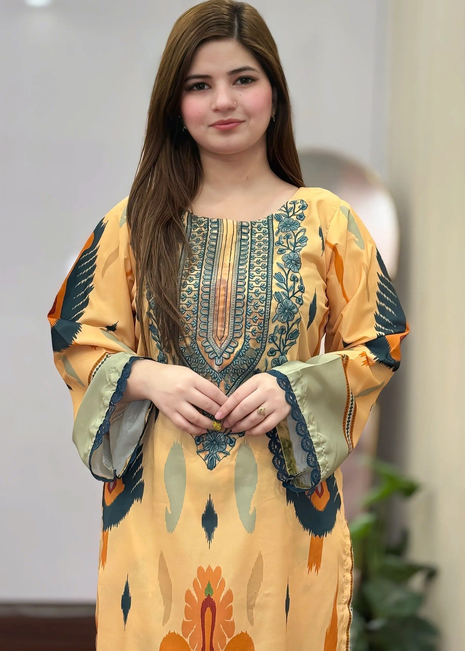 Tehzeeb Libas MINSA EMBROIDERED 2PC