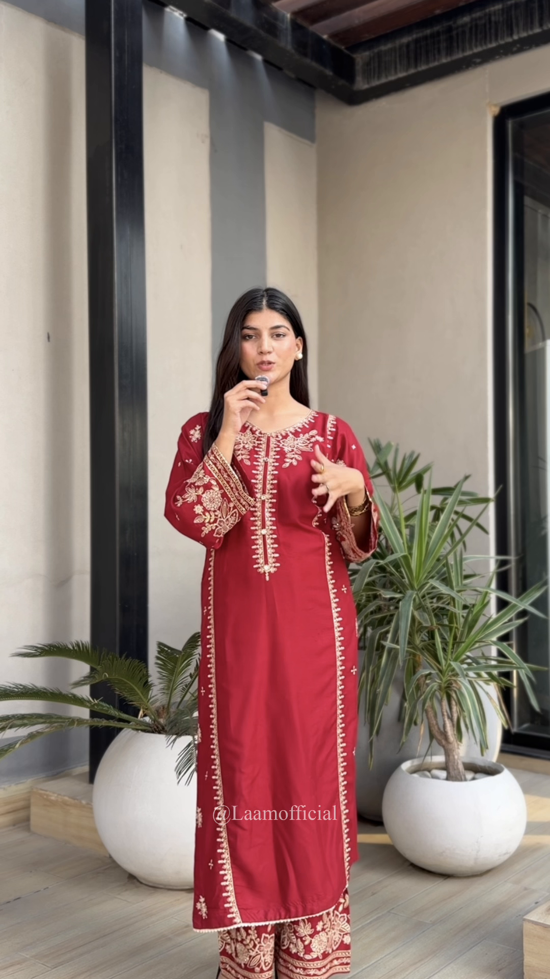 Tehzeeb Libas BERRY EMBROIDERED 2PC