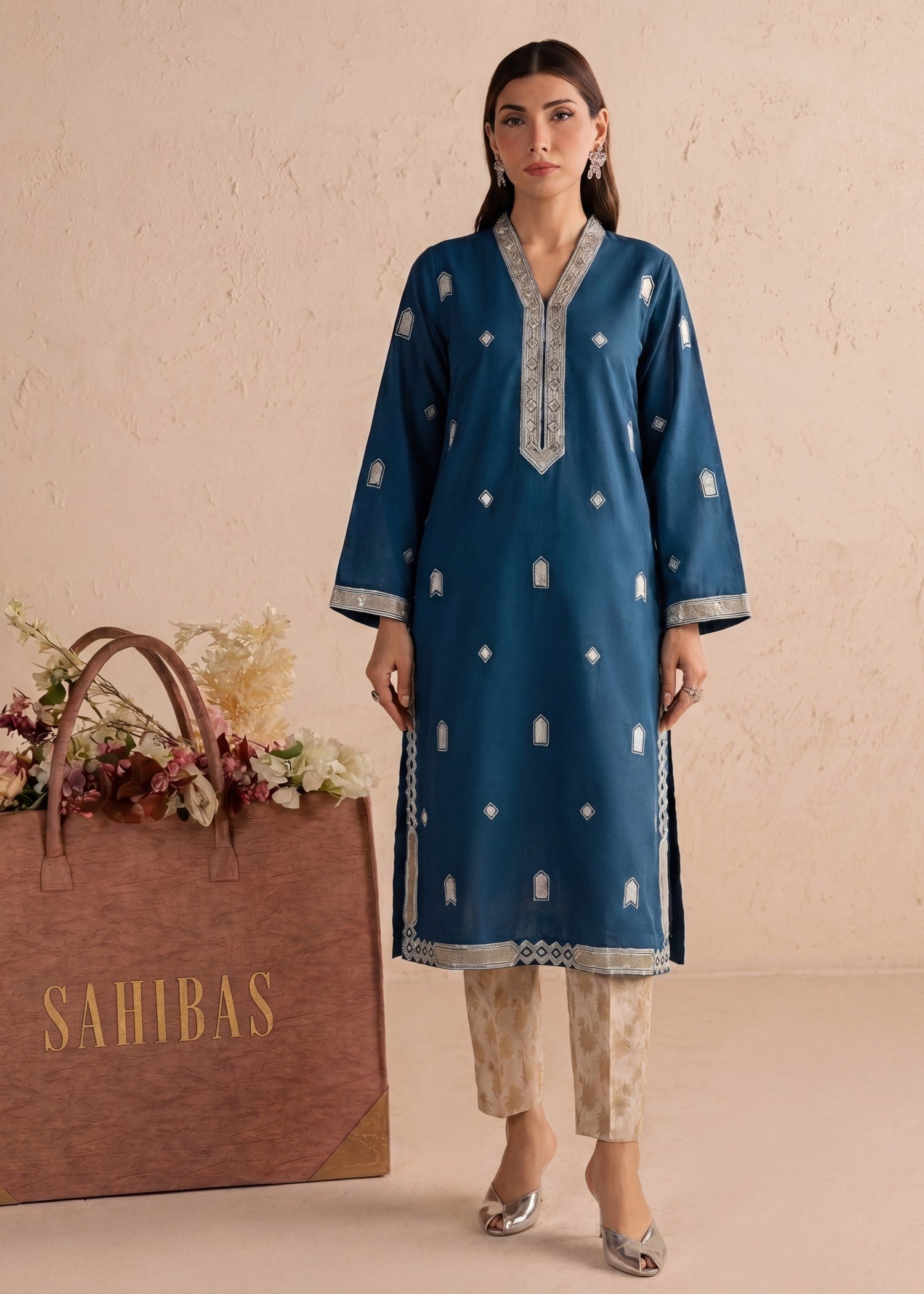 Sahibas By Mirza Aneza Blue