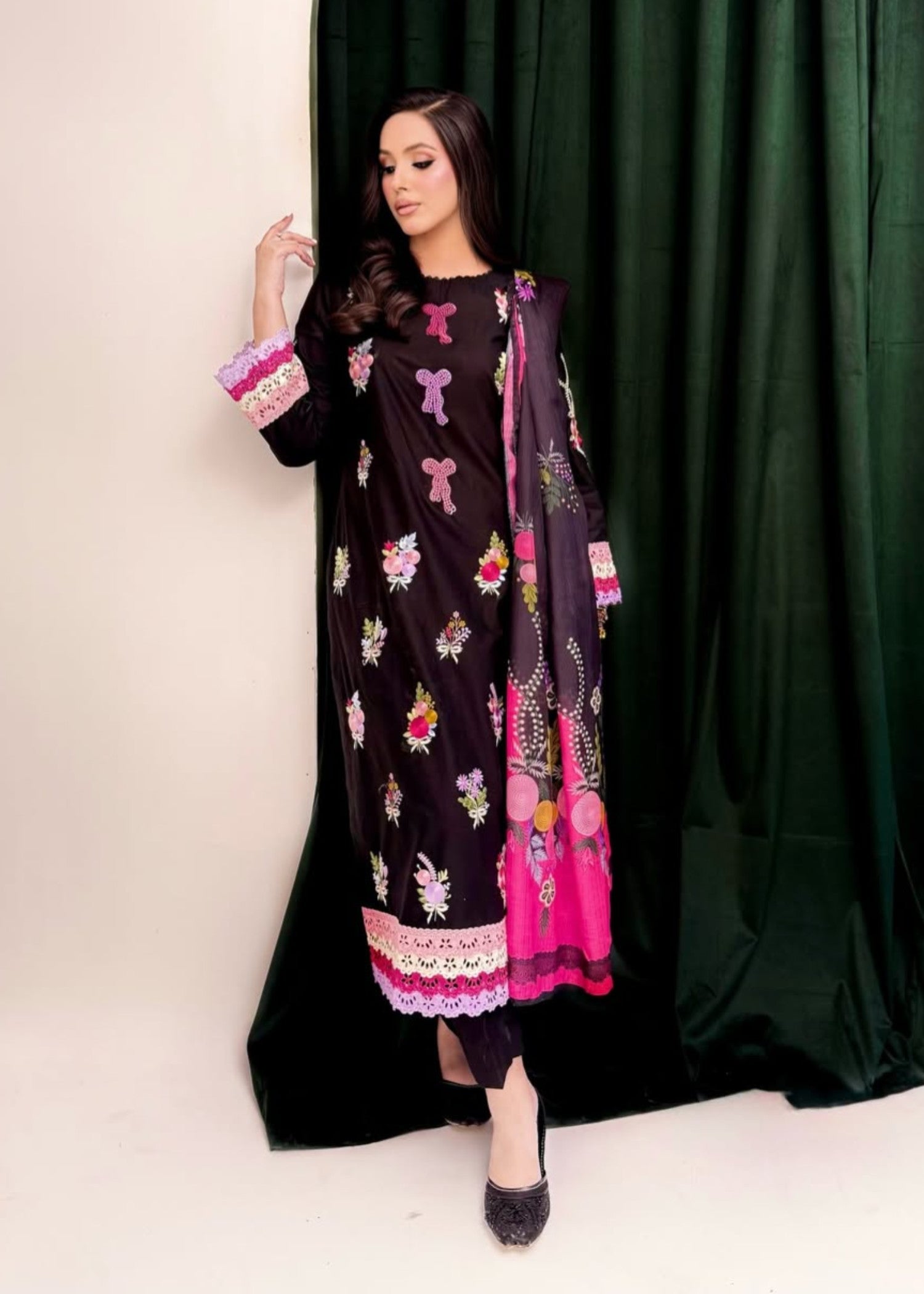 Sahibas By Mirza Faiqa - Black