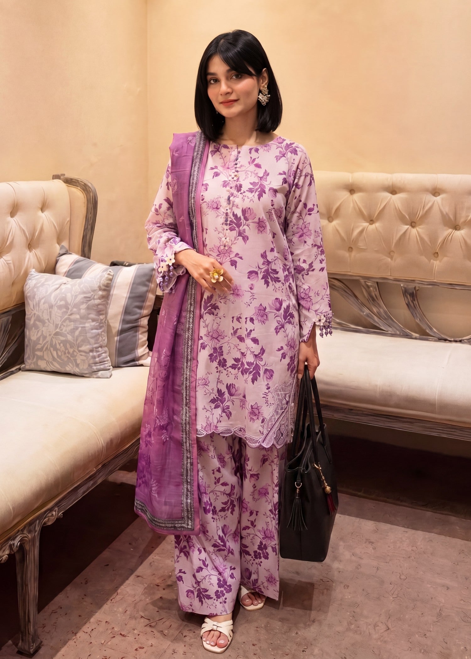 Sahibas By Mirza Phool - Purple