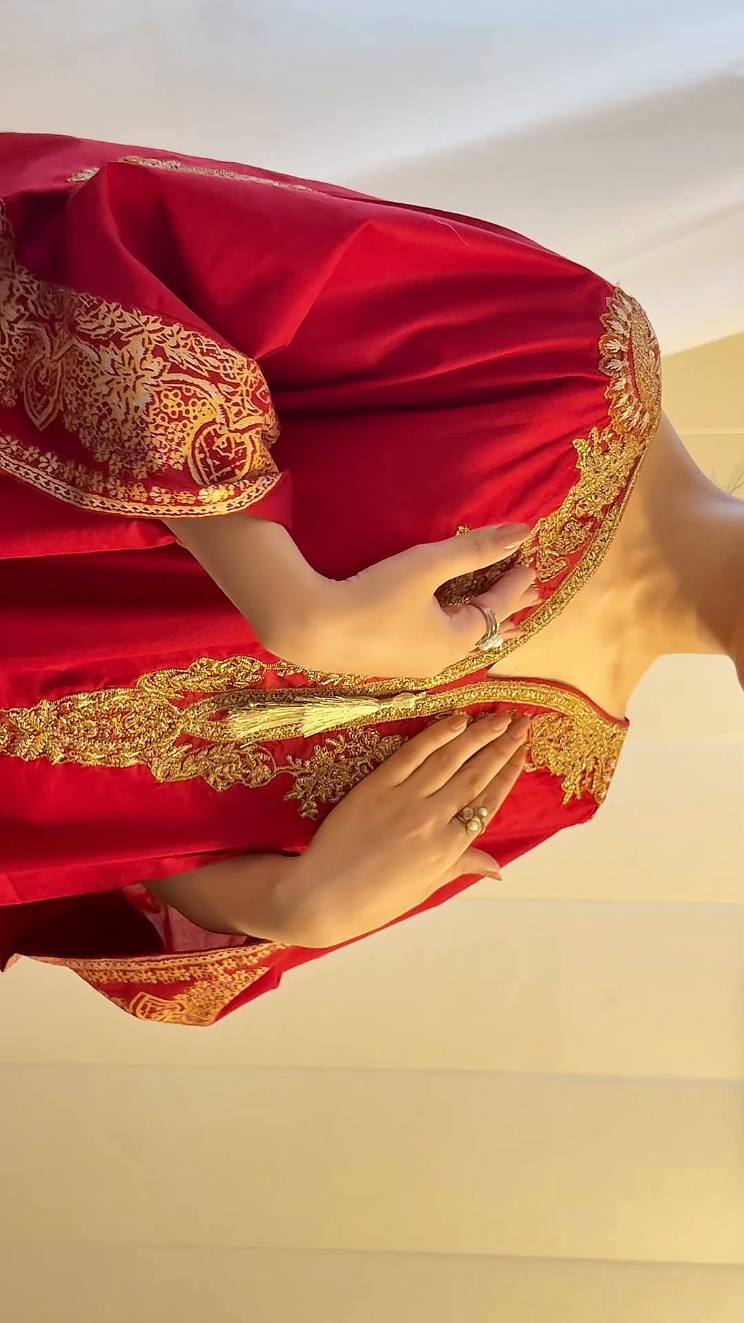 Sahibas By Mirza Crescent Maroon