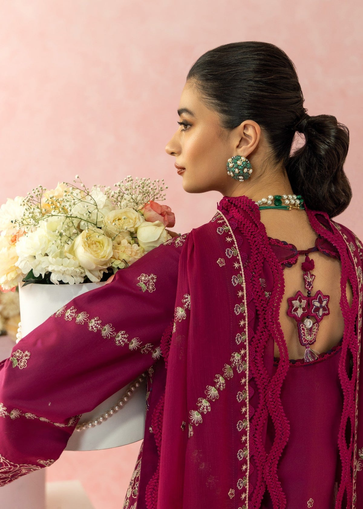AJULW-02-3 - Embroidered Lawn Stitched Pcs