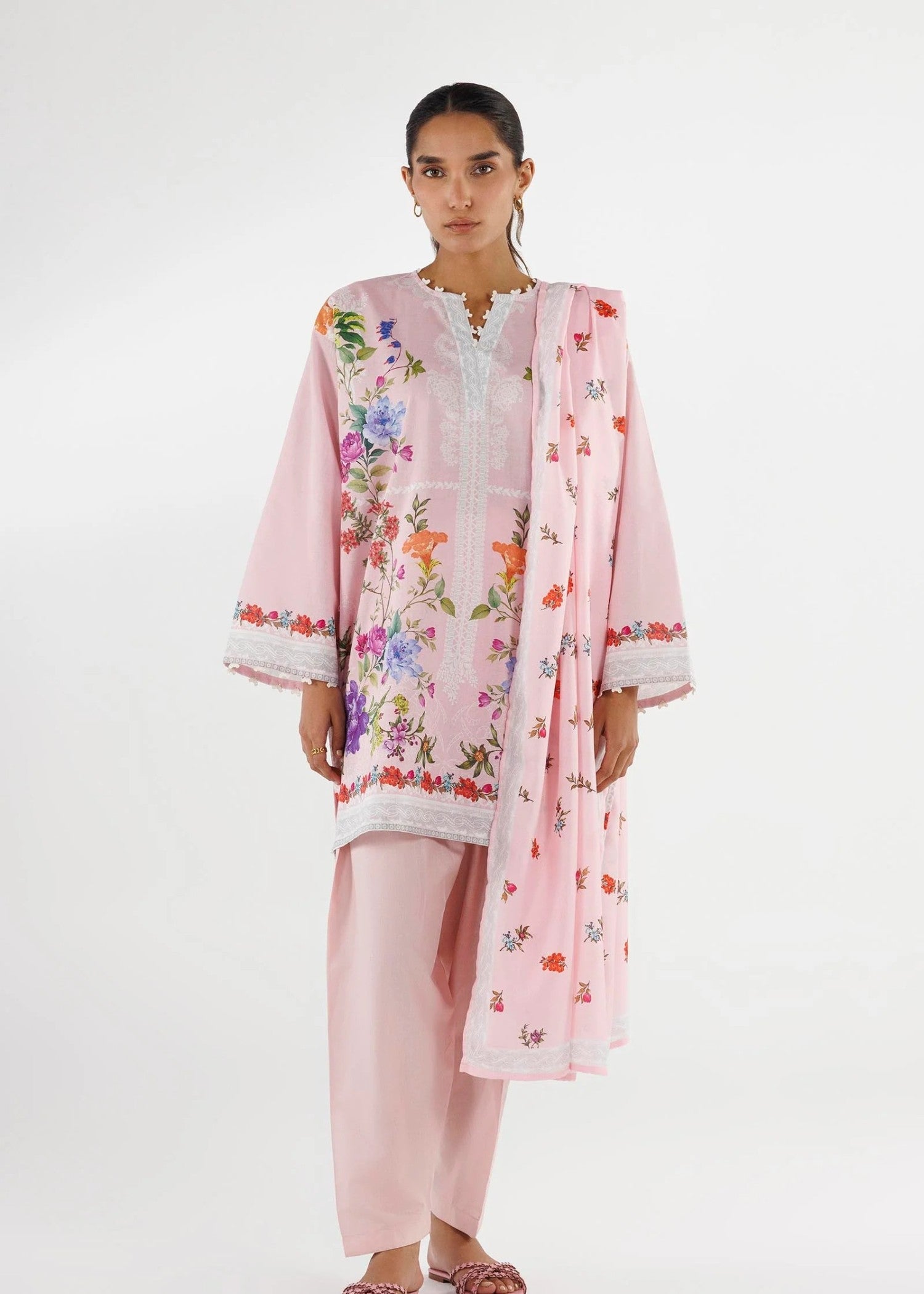 Stitched Printed Lawn Suit - SS26MHY103BP3