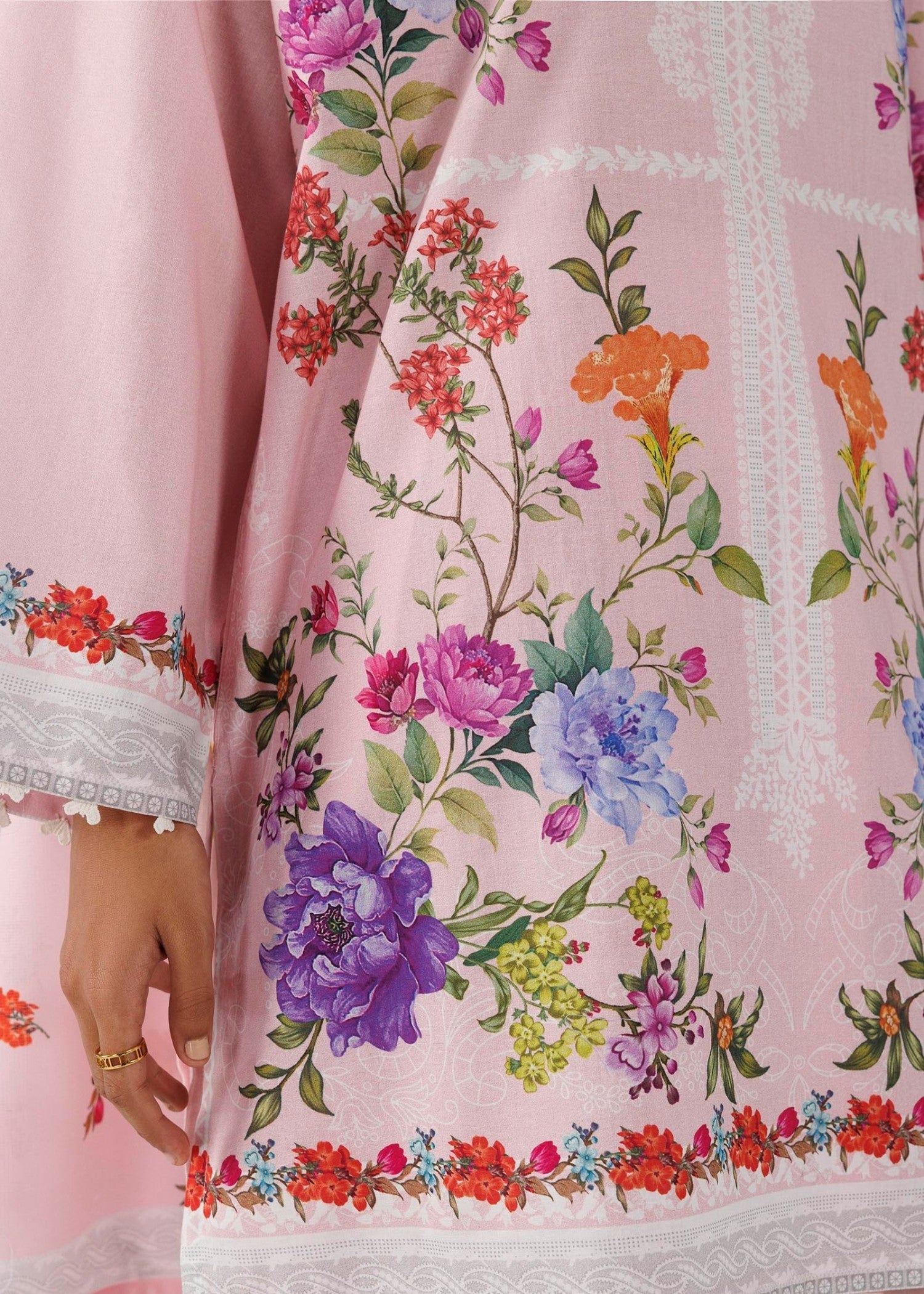 Stitched Printed Lawn Suit - SS26MHY103BP3