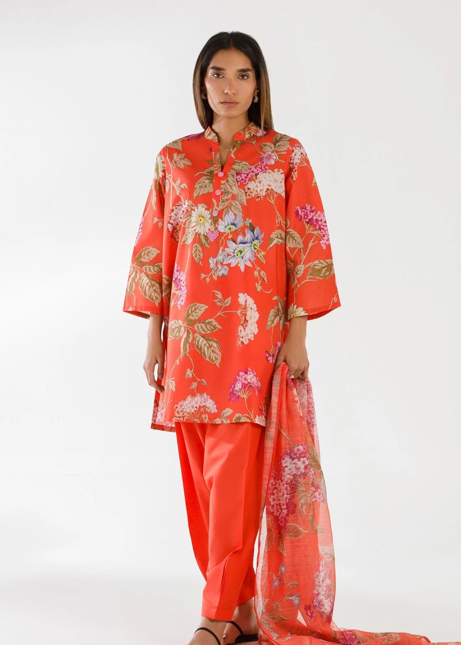 Stitched Printed Lawn Suit - SS26MHY102AP3