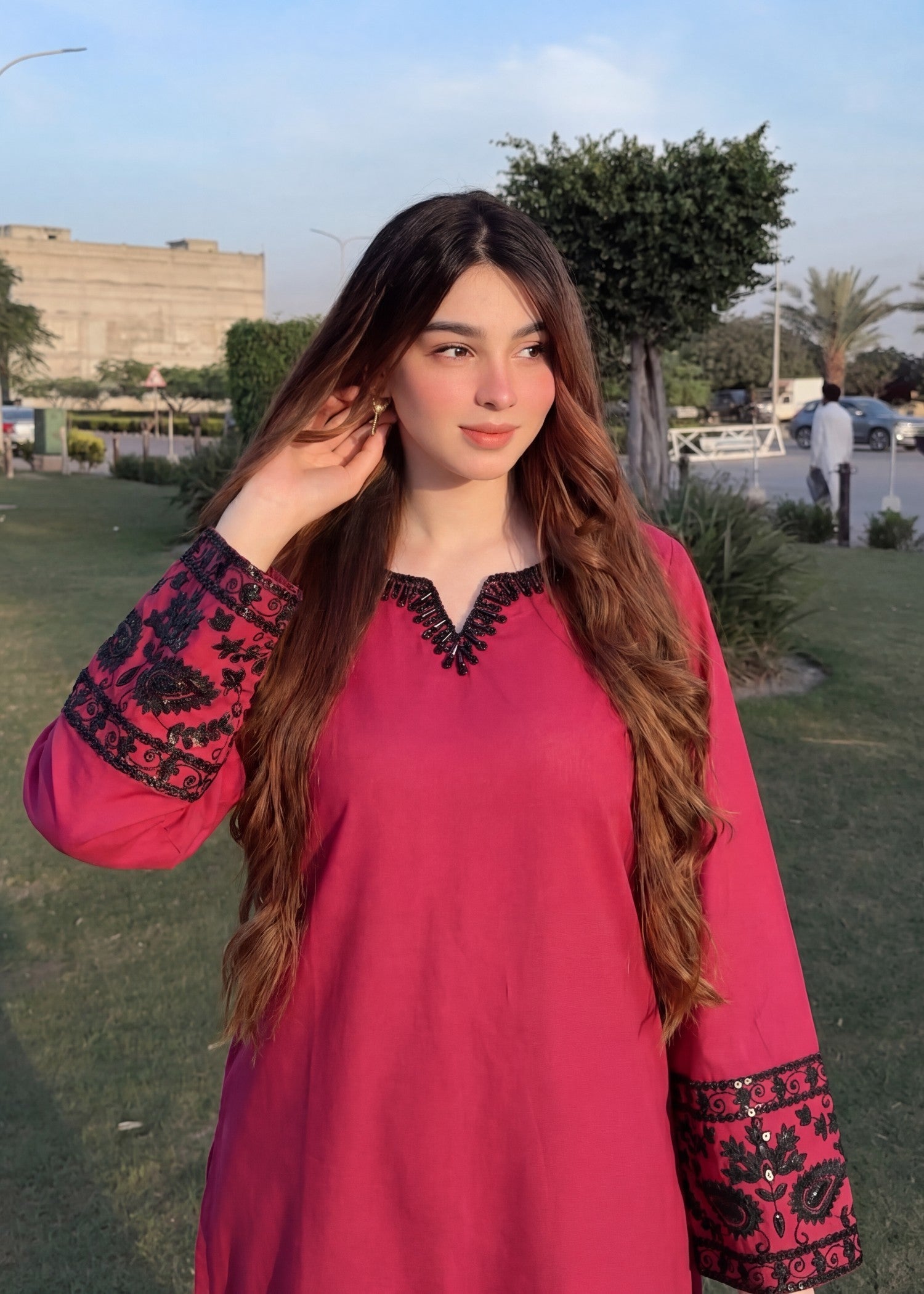 Sahibas By Mirza Madiha- Maroon