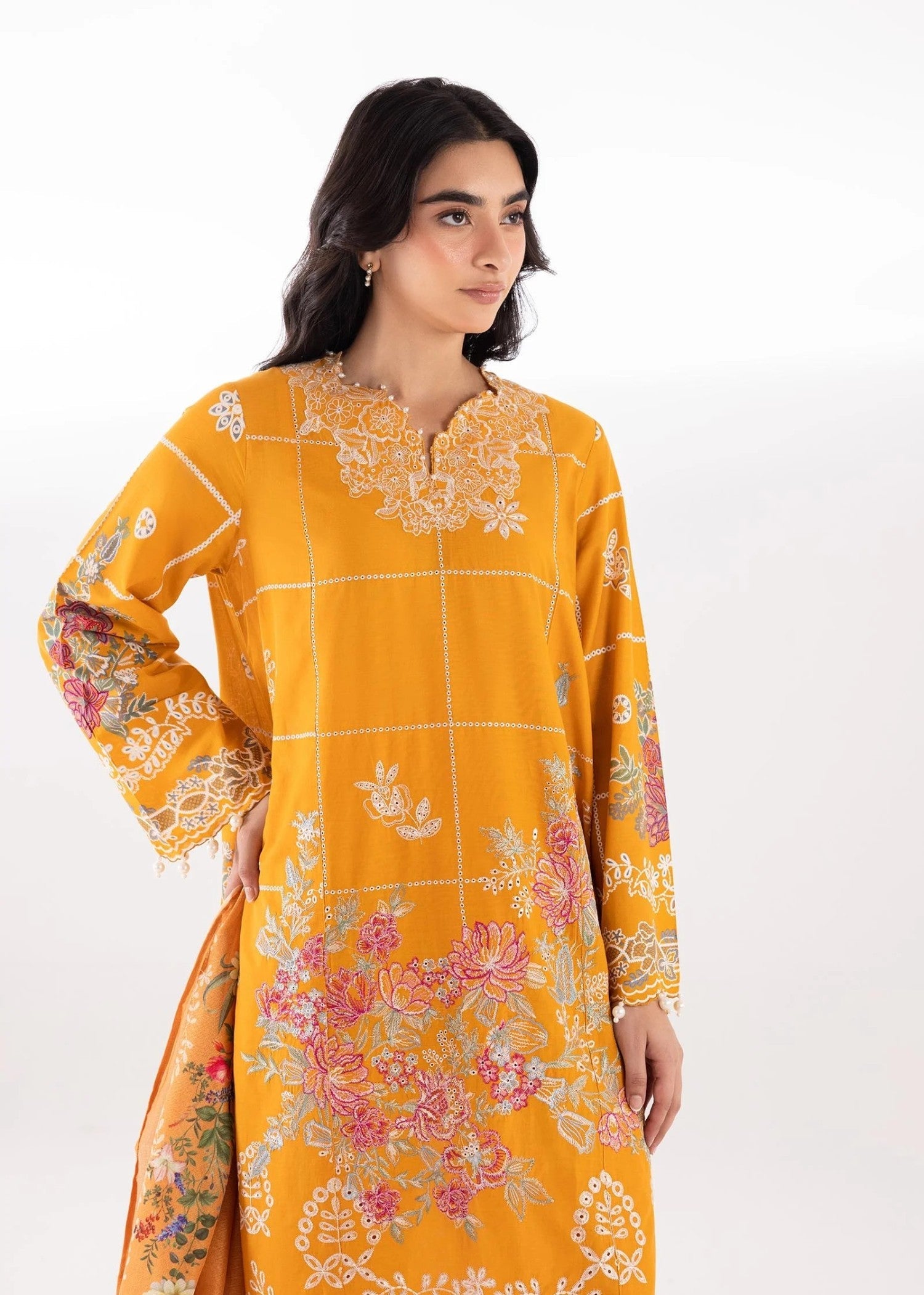 Stitched Lawn Muzlin Suit - SC26MUZ212BP3