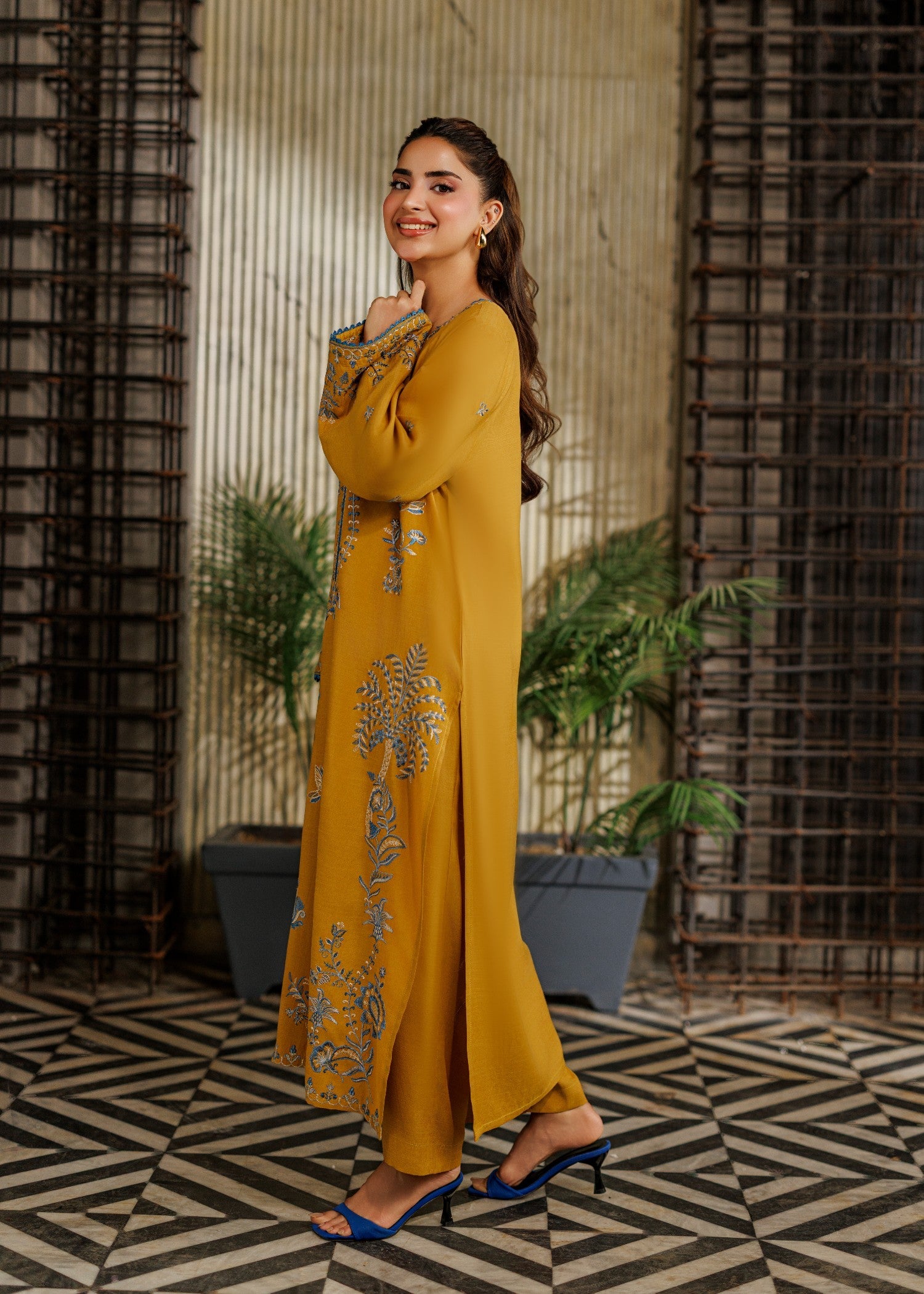 Asim Jofa AJPB-314 Embroidered Raw Silk Stitched 2pcs