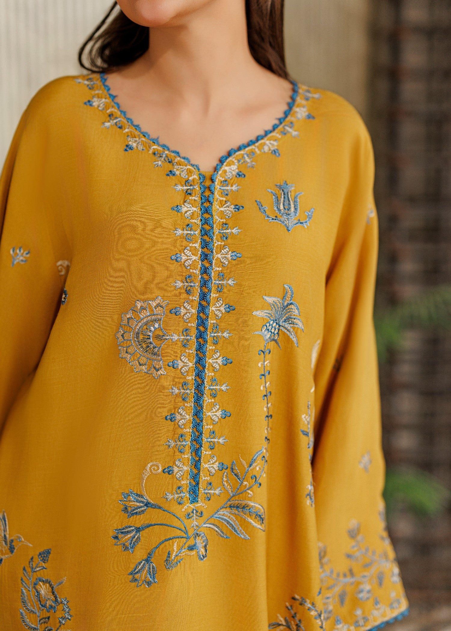 Asim Jofa AJPB-314 Embroidered Raw Silk Stitched 2pcs