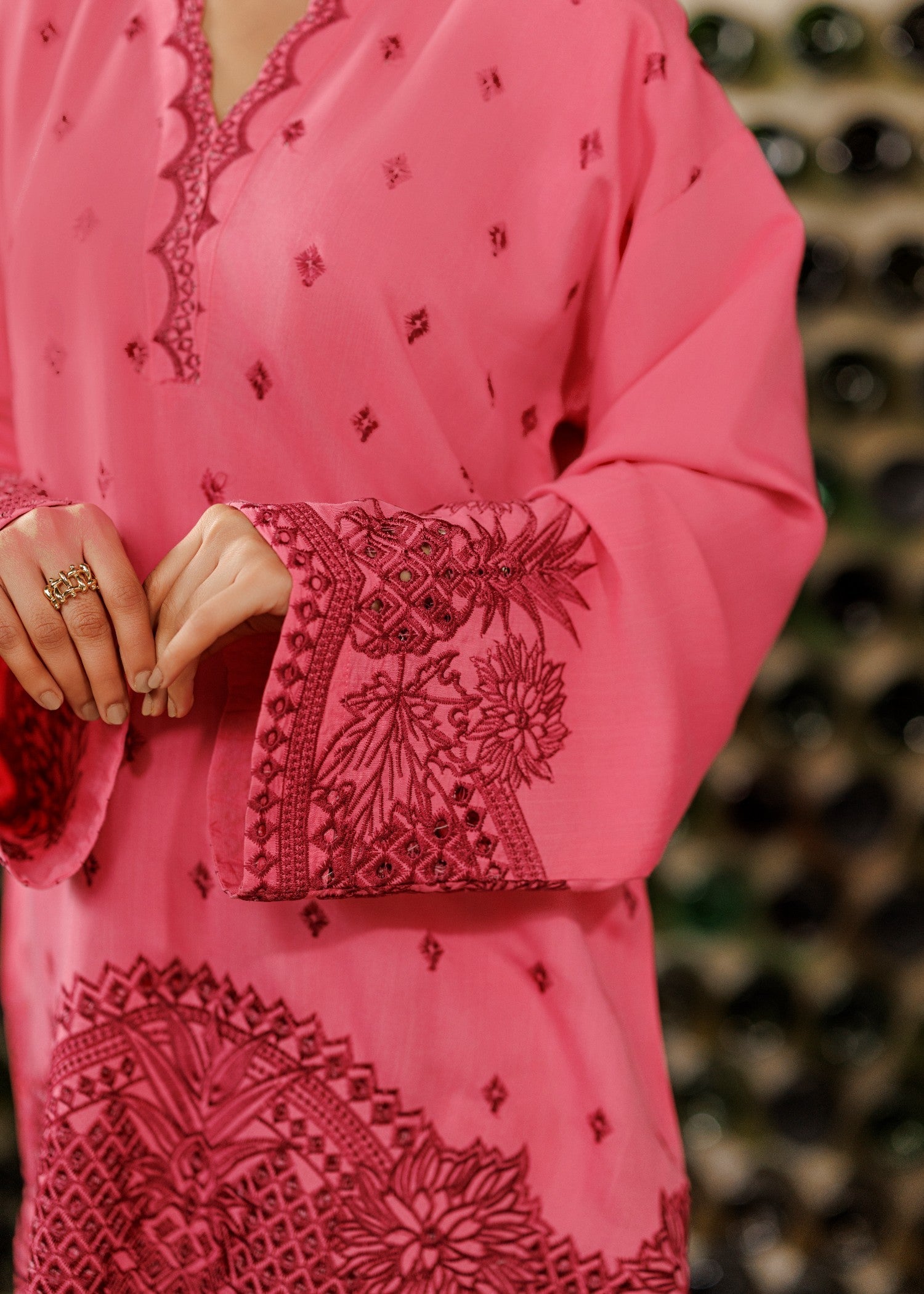 Asim Jofa AJPB-316 Embroidered Raw Silk Stitched 2pcs