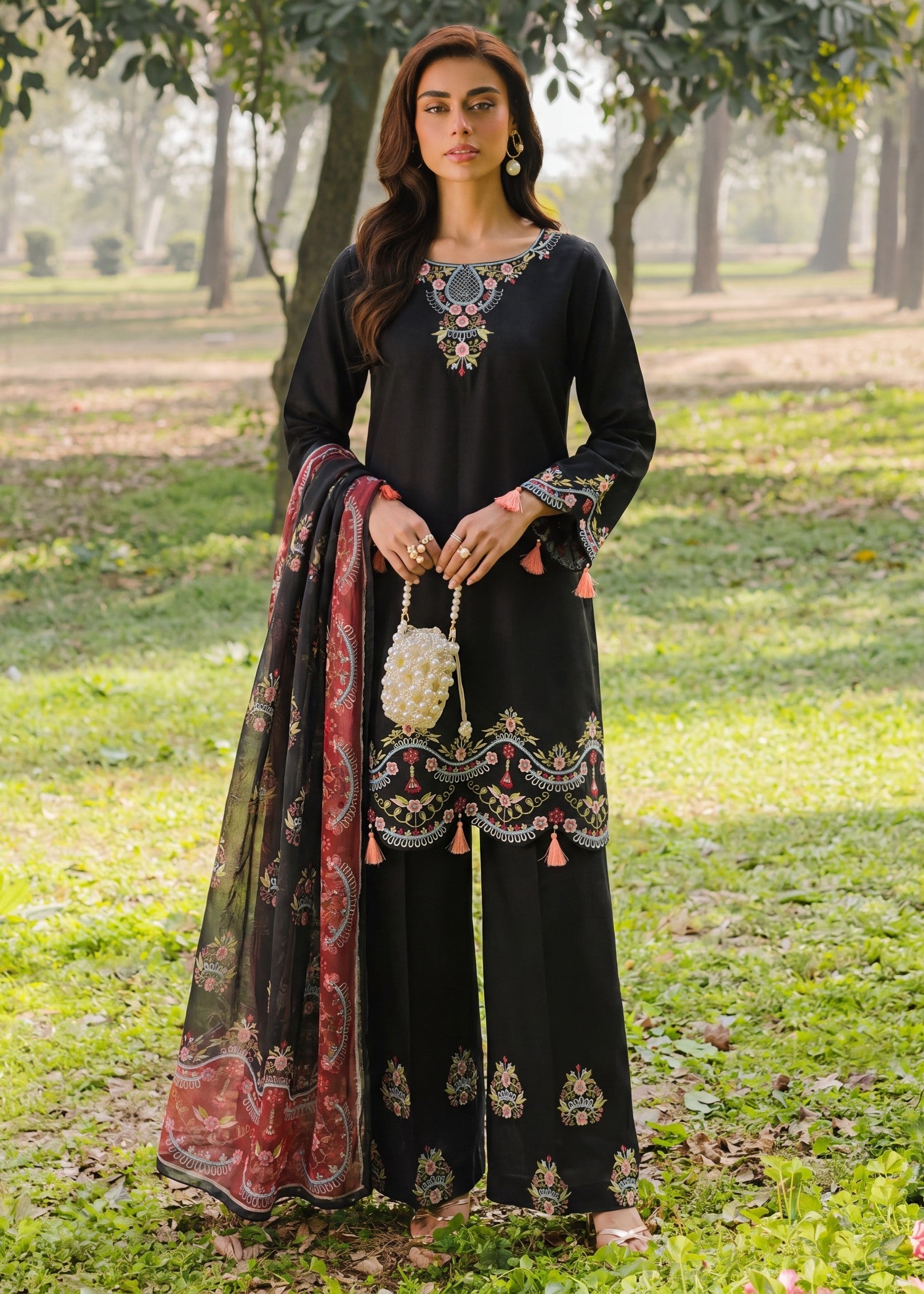 Sahibas By Mirza Carnation Black