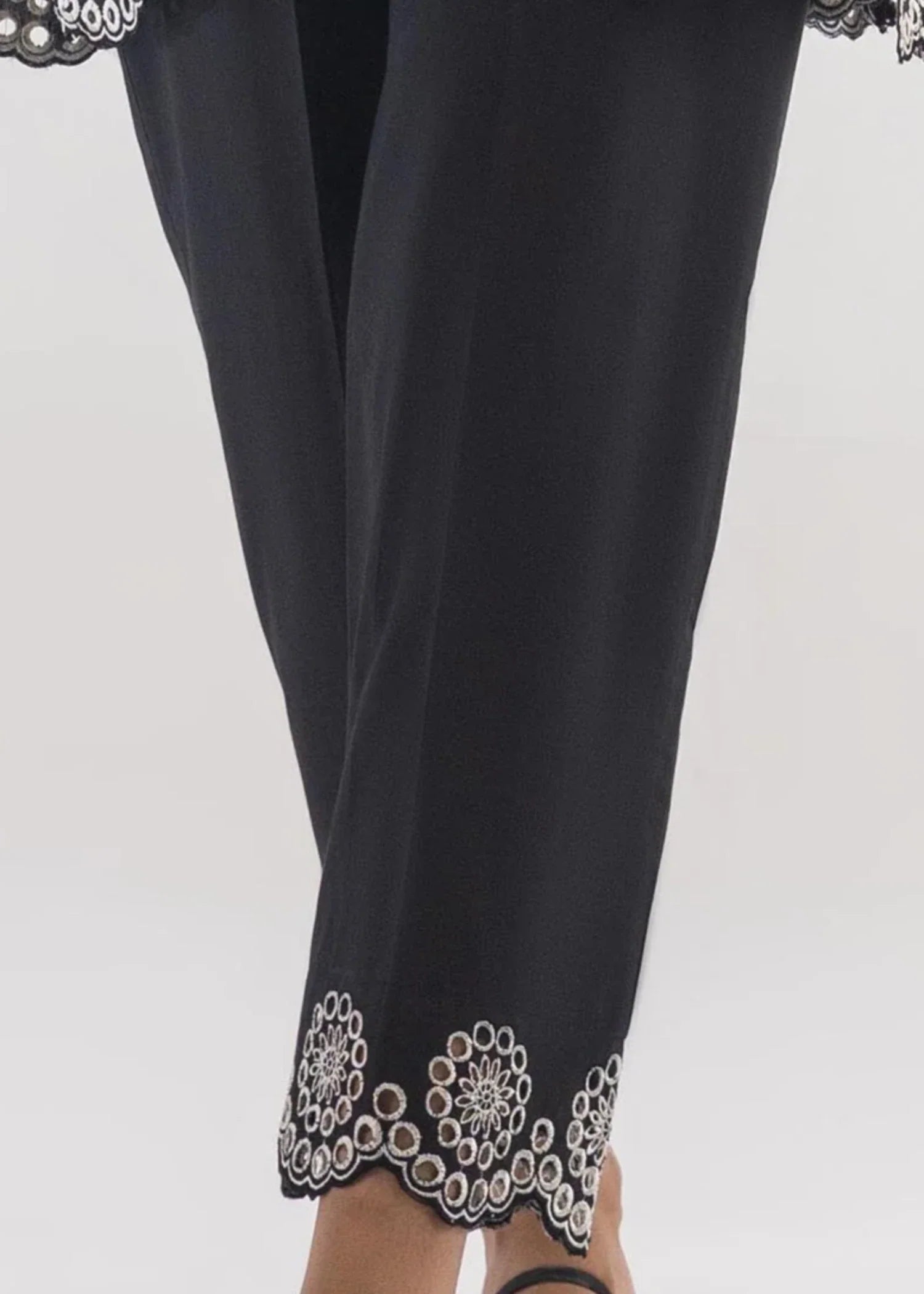 Stitched Embroidered Lawn Culotte - SS25TSGE311