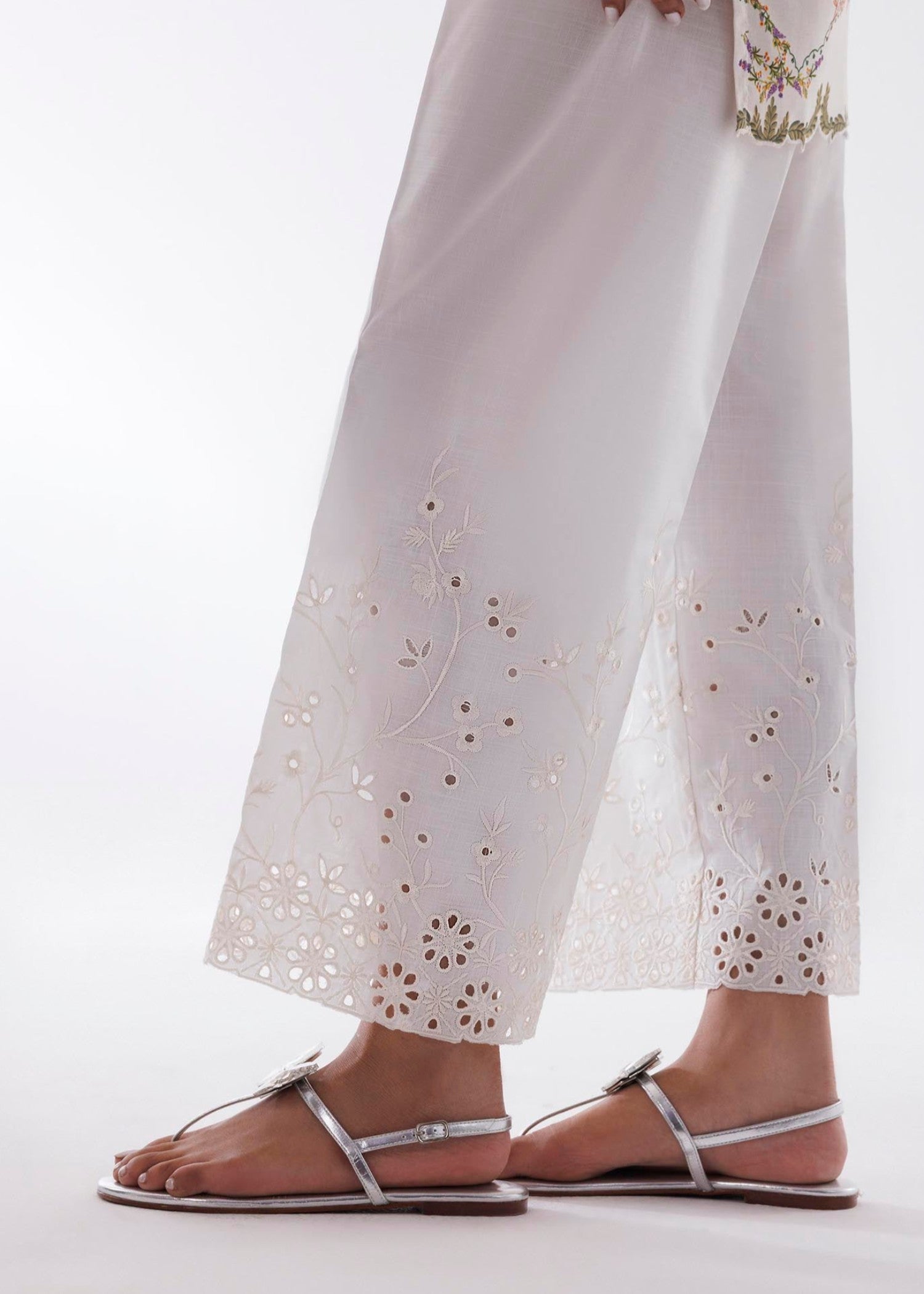 Stitched Embroidered Culotte - SS25TRD516