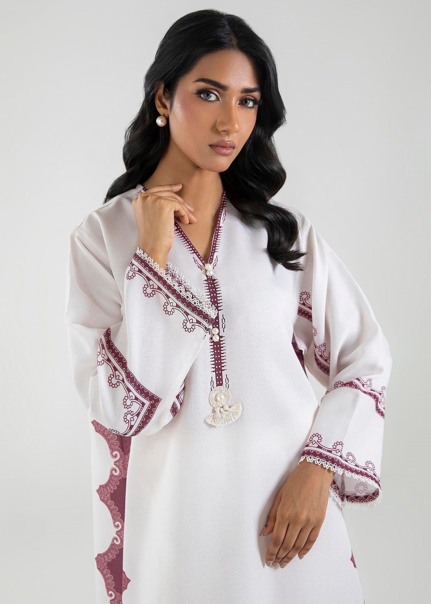 Stitched Basic Printed Shirt - FW24ESE142
