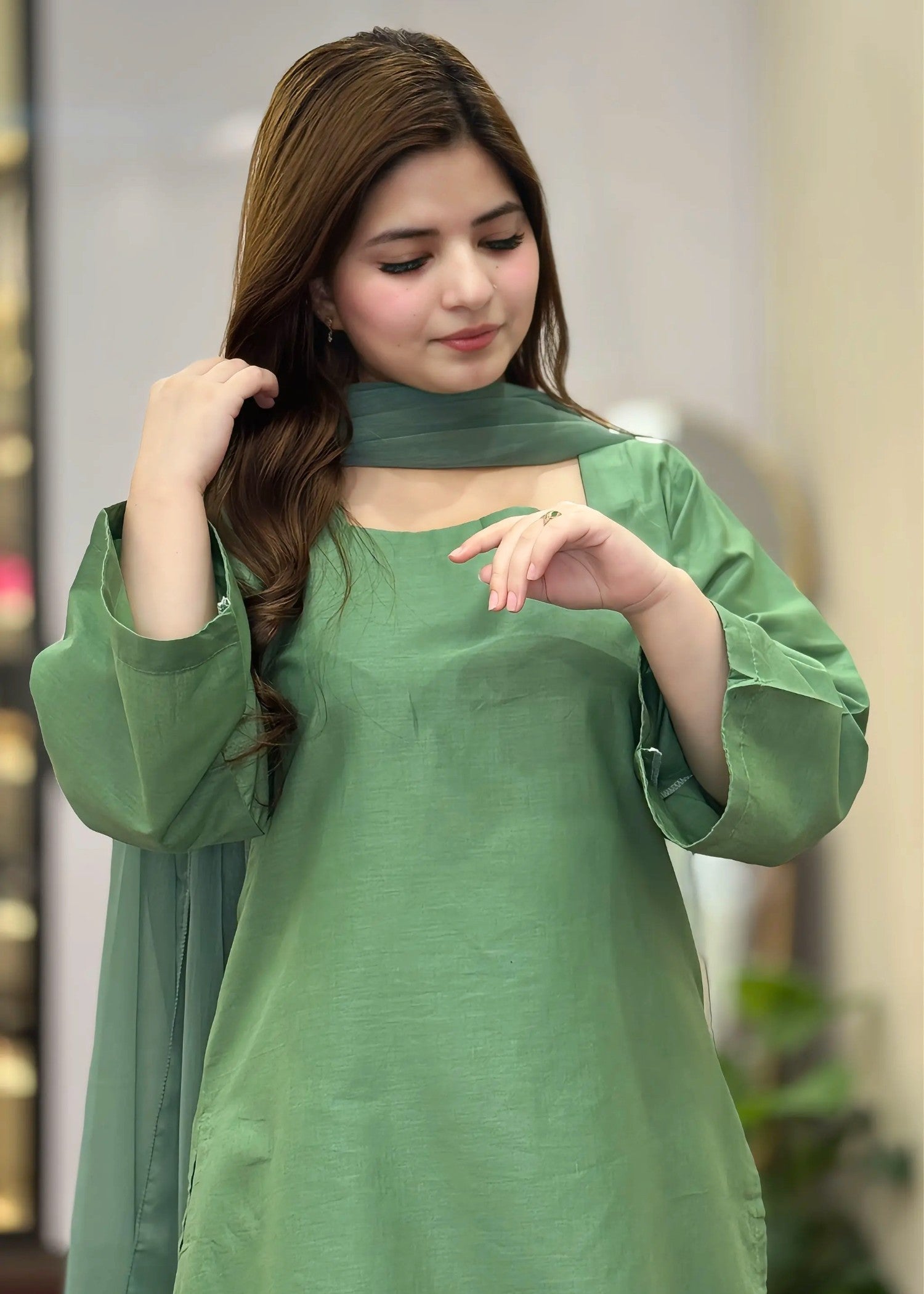 PISTACHIO-SOLID-FARSHI-2PC