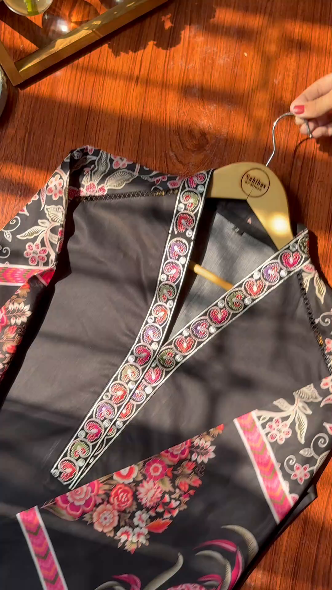 Lawn Kurta Set in Black