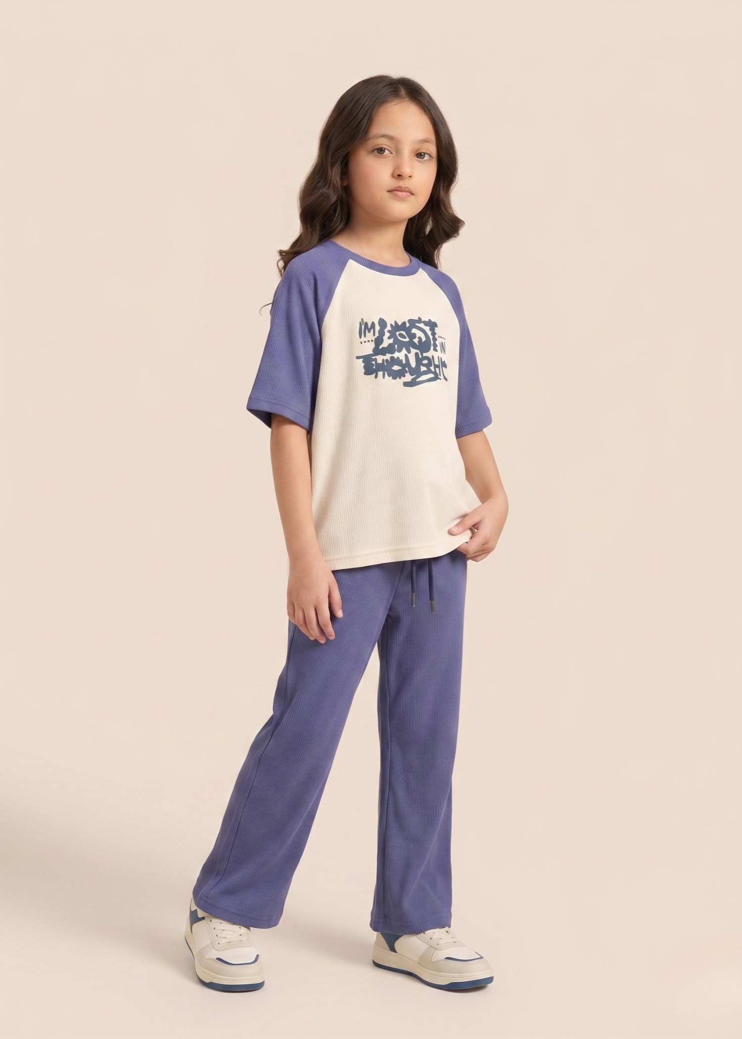 PREMIUM-GIRLS-RIBBED-KNIT-SUMMER-CO-ORD-OVERSIZED-GRAPHIC-SHIRT-WITH-STRAIGHT-WIDE-LEG-TROUSERS