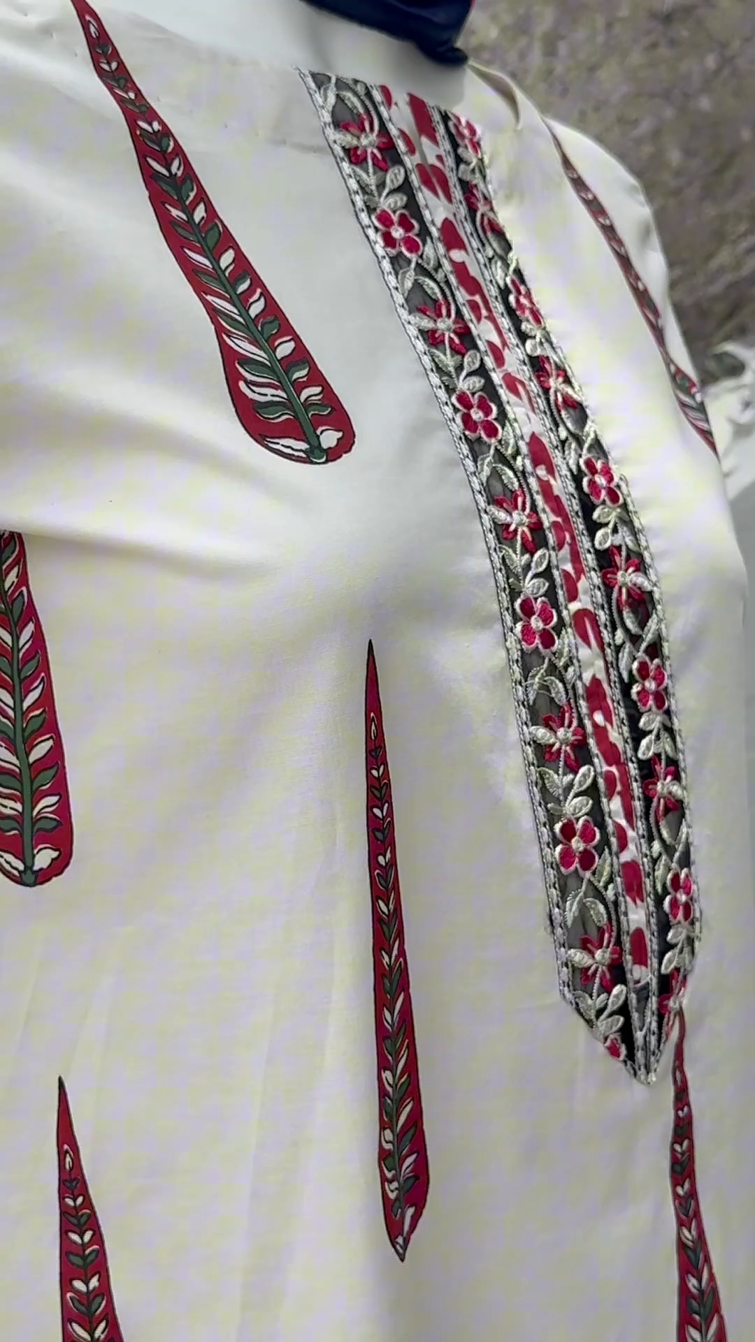 Lawn Kurta Set in Beige