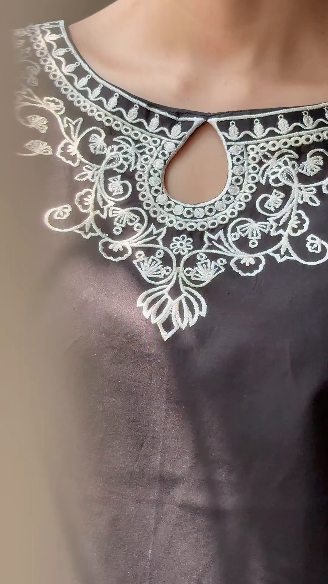 Lawn Kurta Set in Black