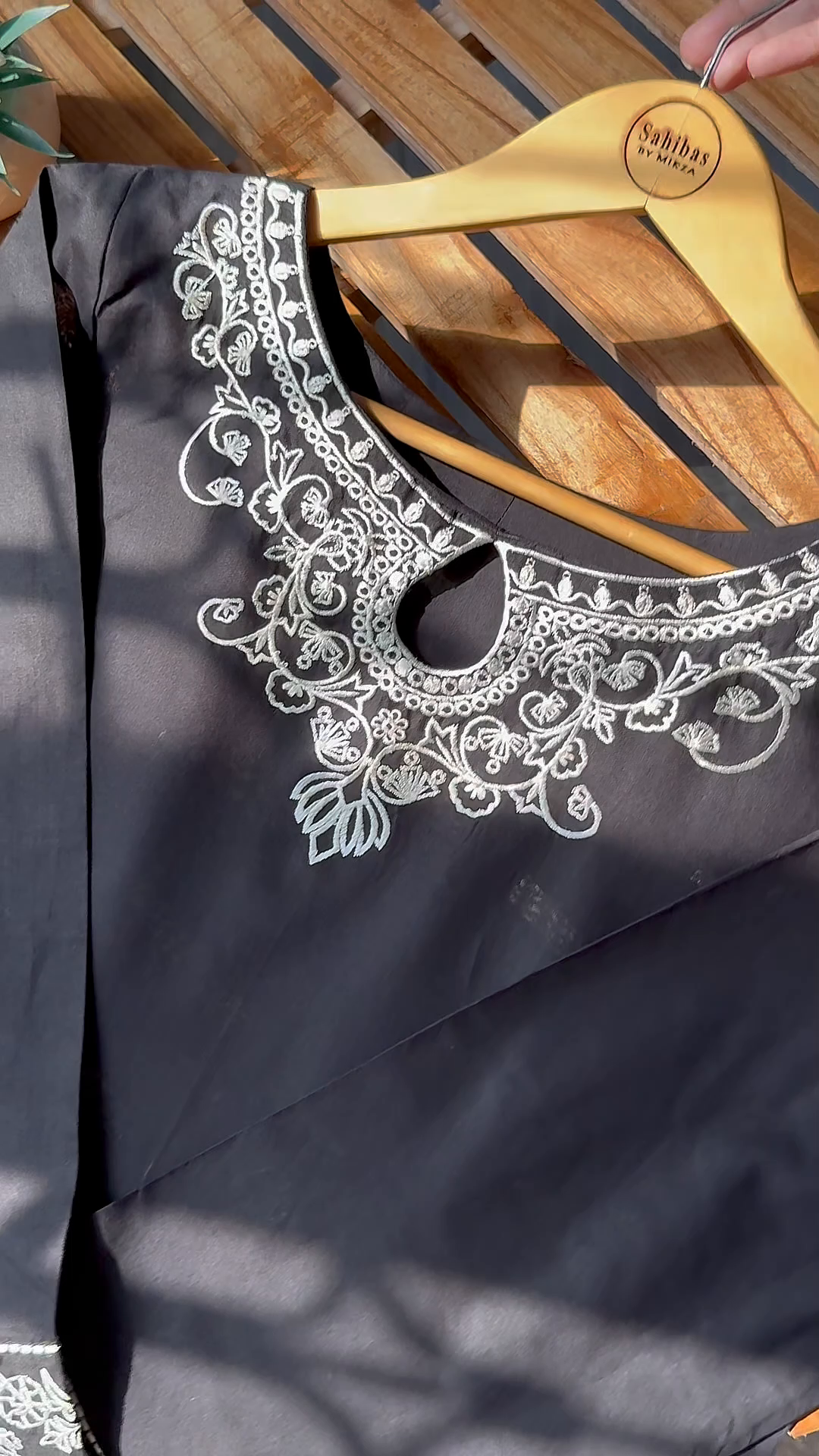 Lawn Kurta Set in Black
