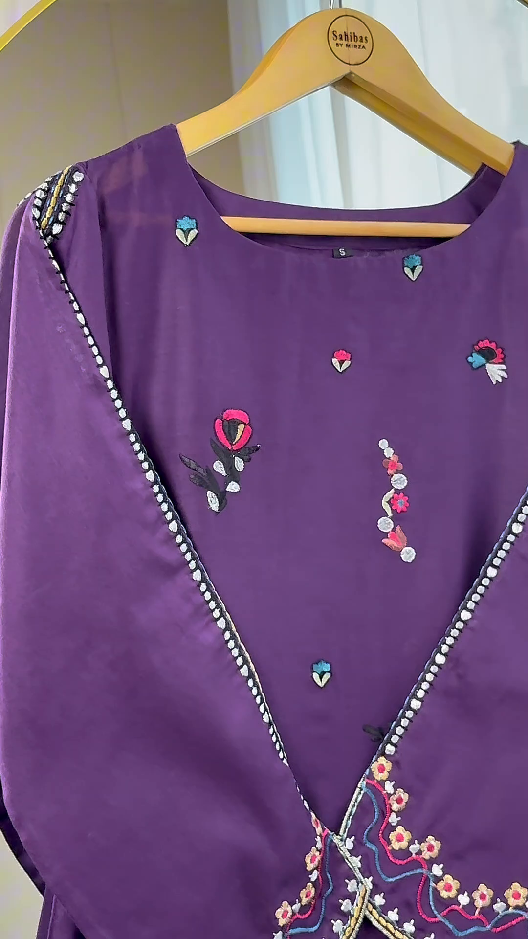 Lawn Kurta Set in Purple