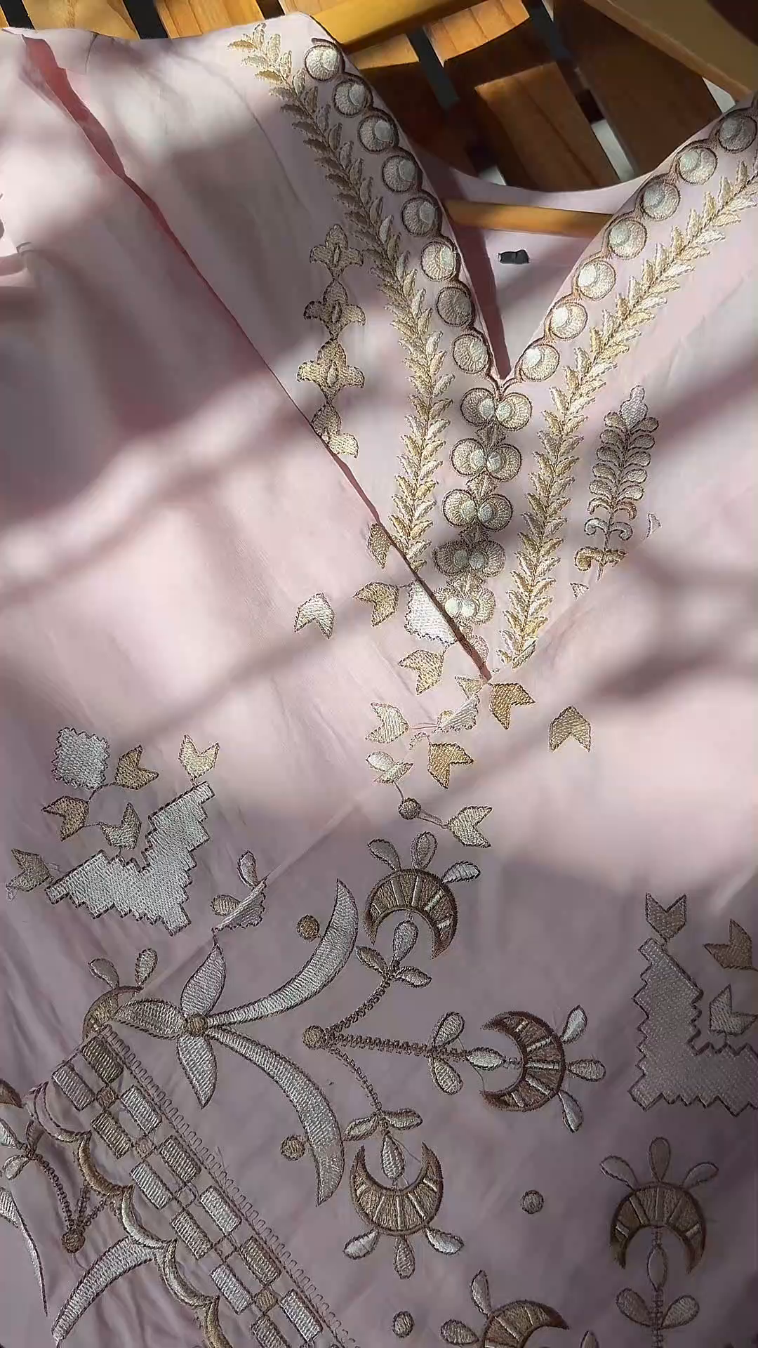 Lawn Kurta Set in Blush pink
