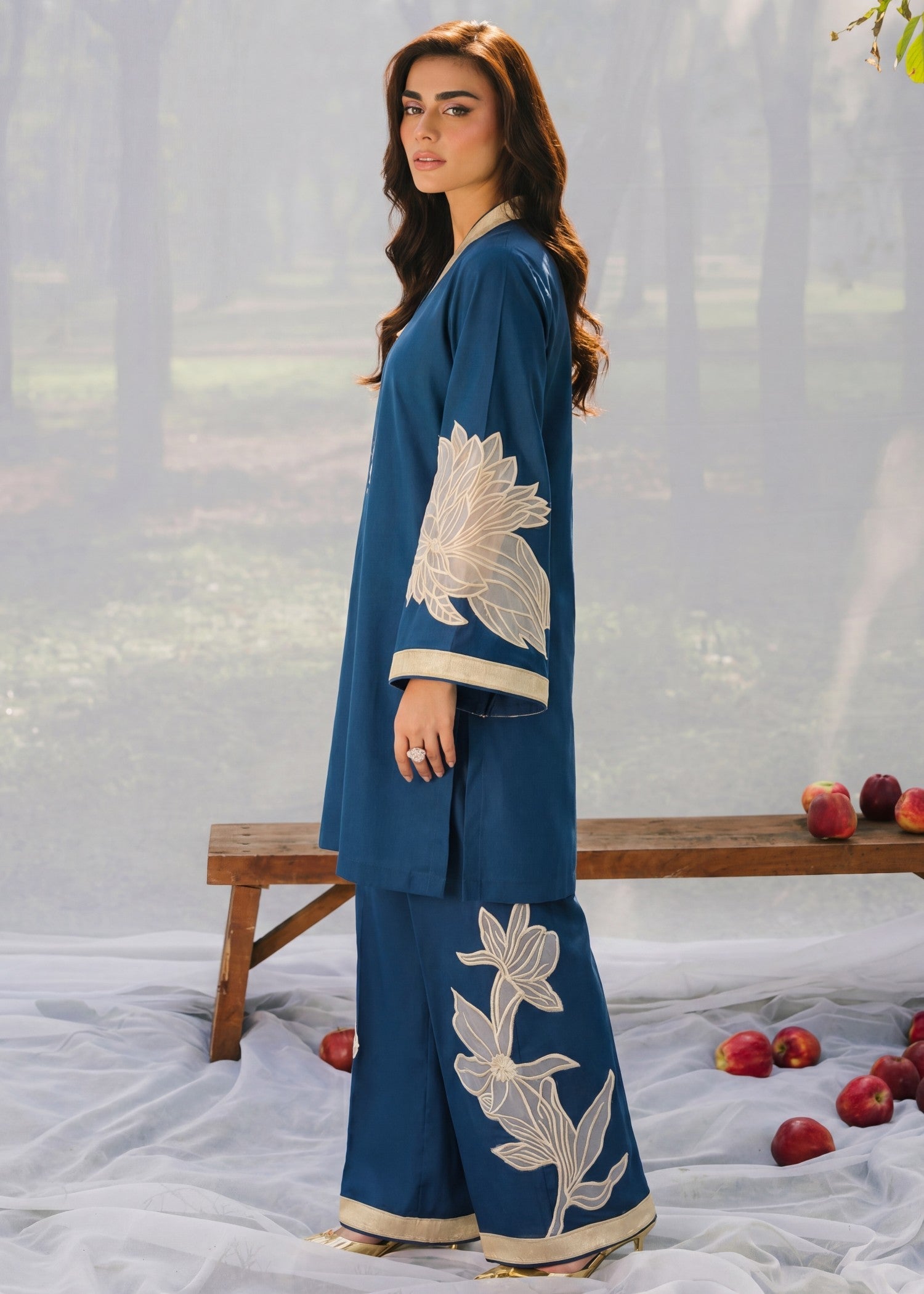 Lawn Co Ord Sets in Yale blue