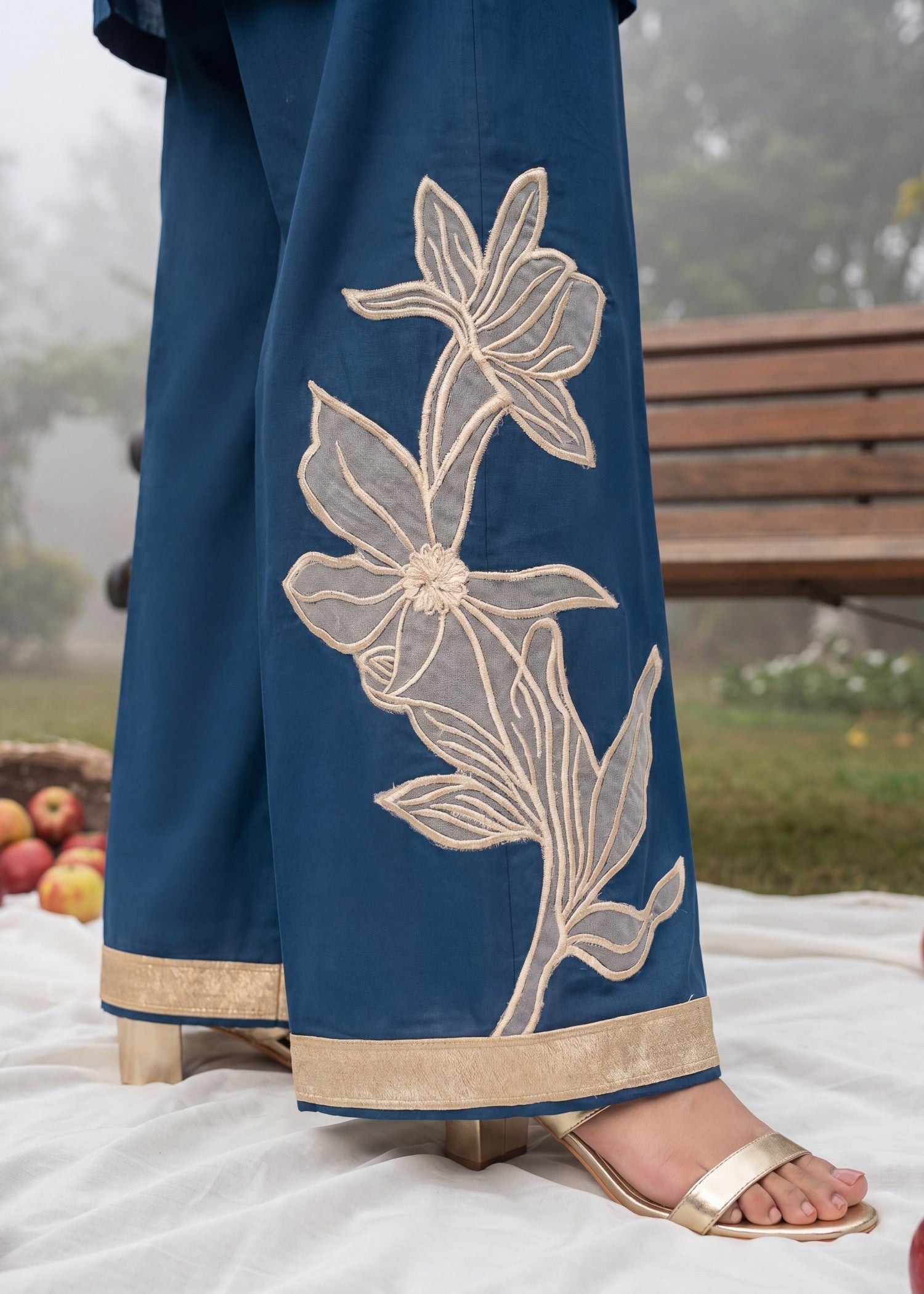 Lawn Co Ord Sets in Yale blue