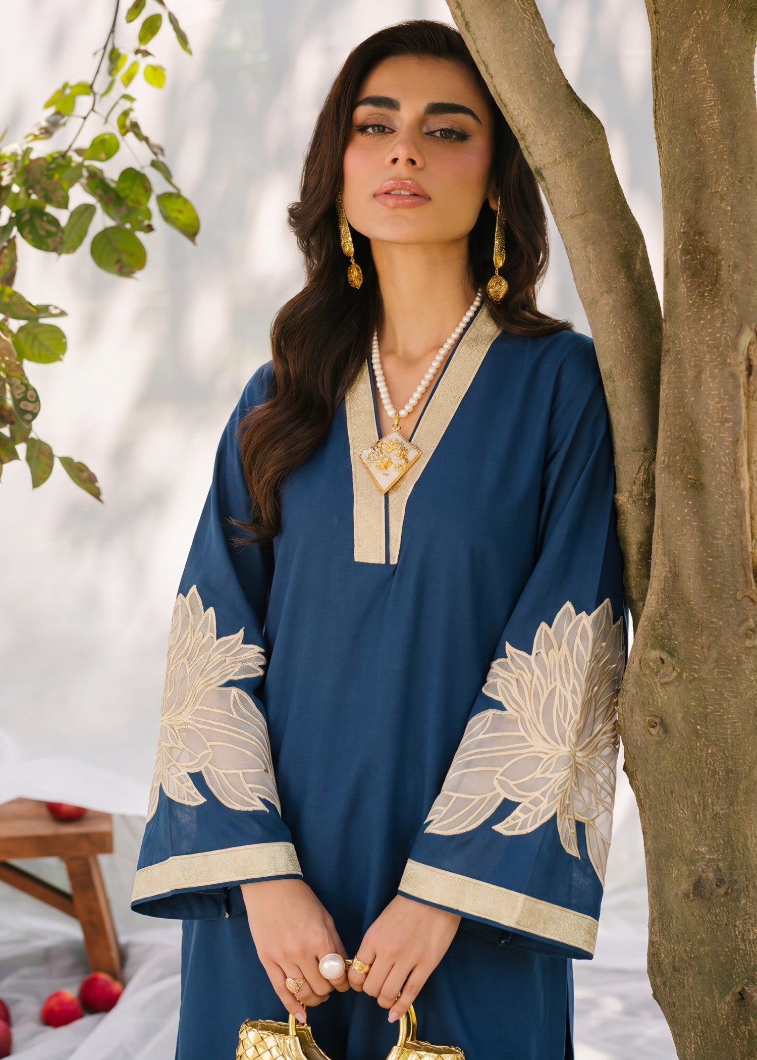 Lawn Co Ord Sets in Yale blue