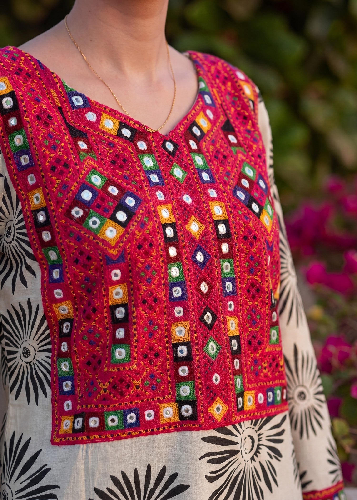 Lawn Kurti in Chalk