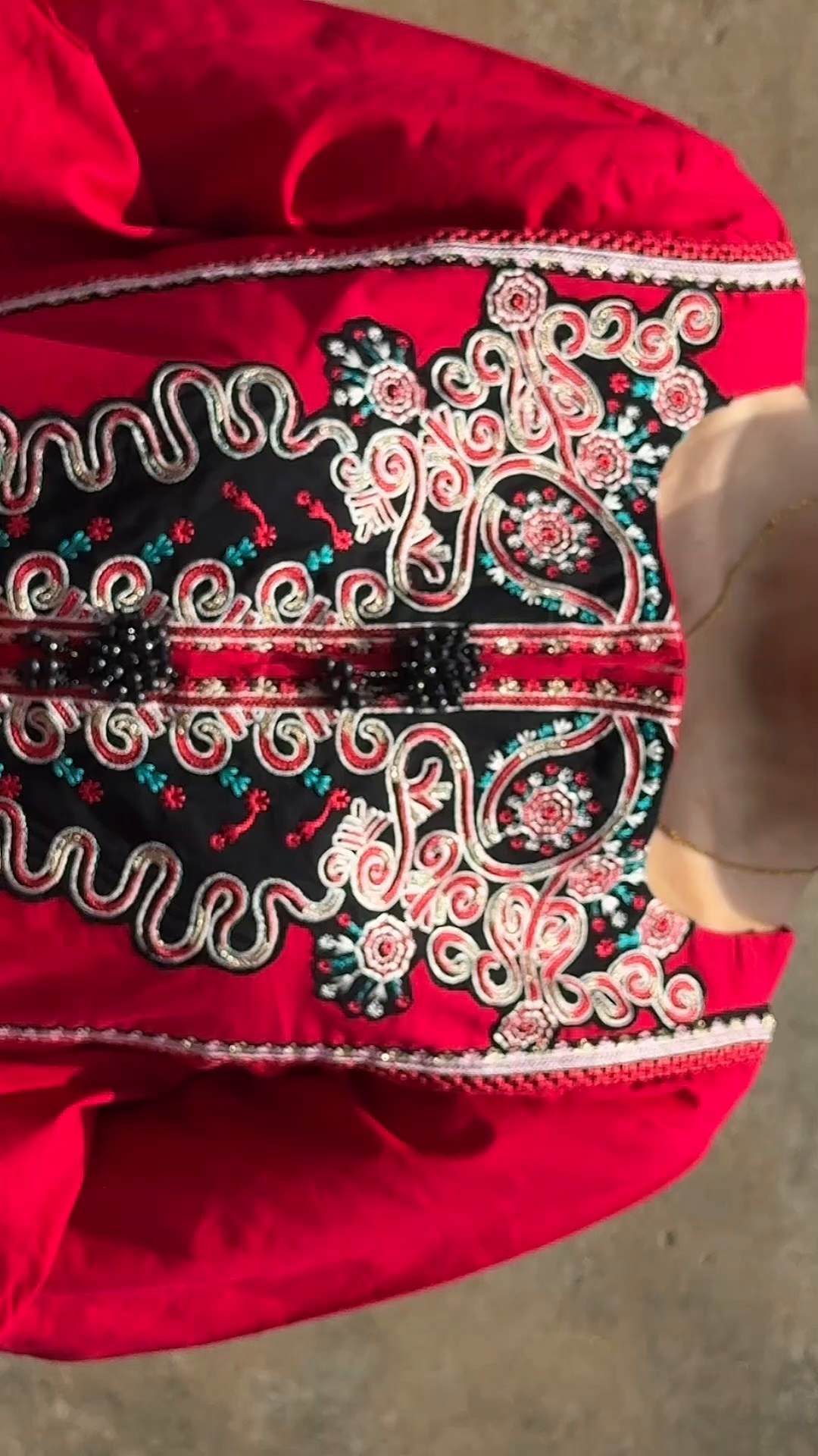 Lawn Kurta Set in Deep pink