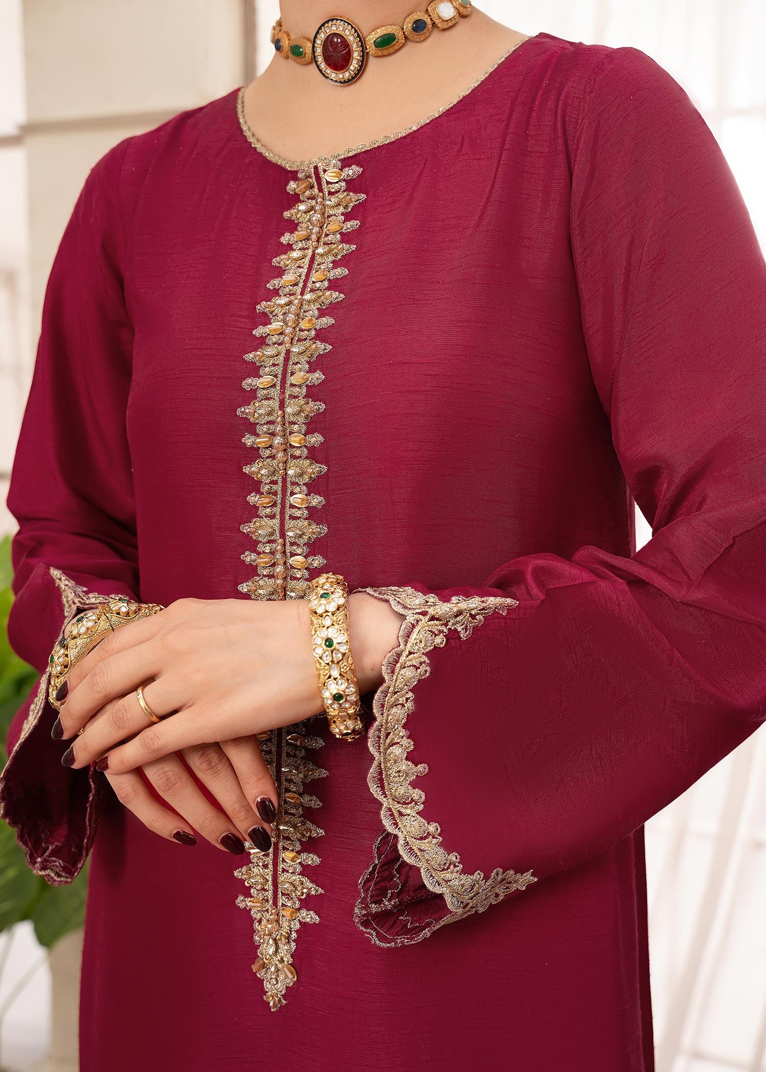 Rang-e-Haya Aina (fuchsia Pink)
