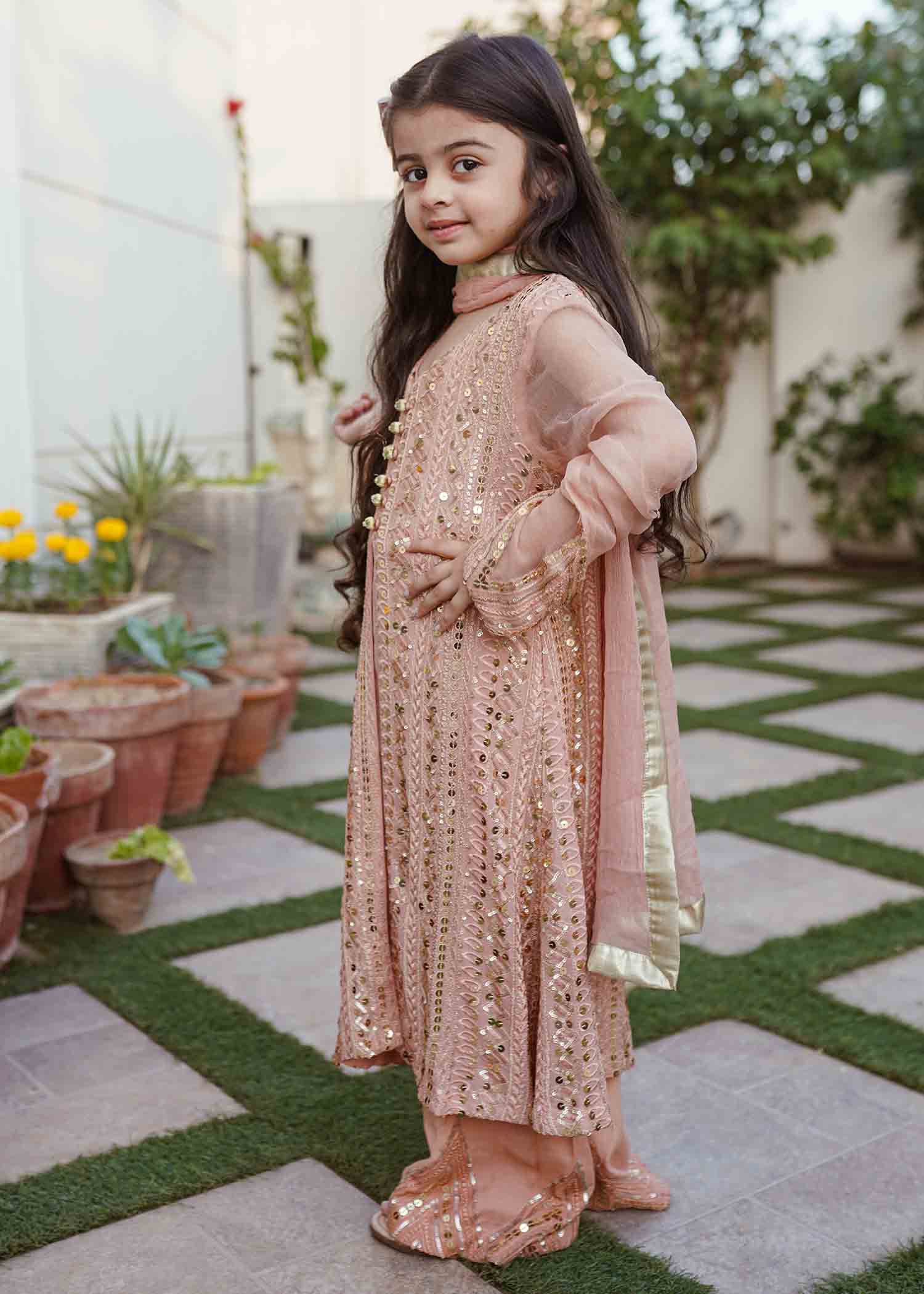 Rang-e-Haya Ufaq Kids/ Light Peach