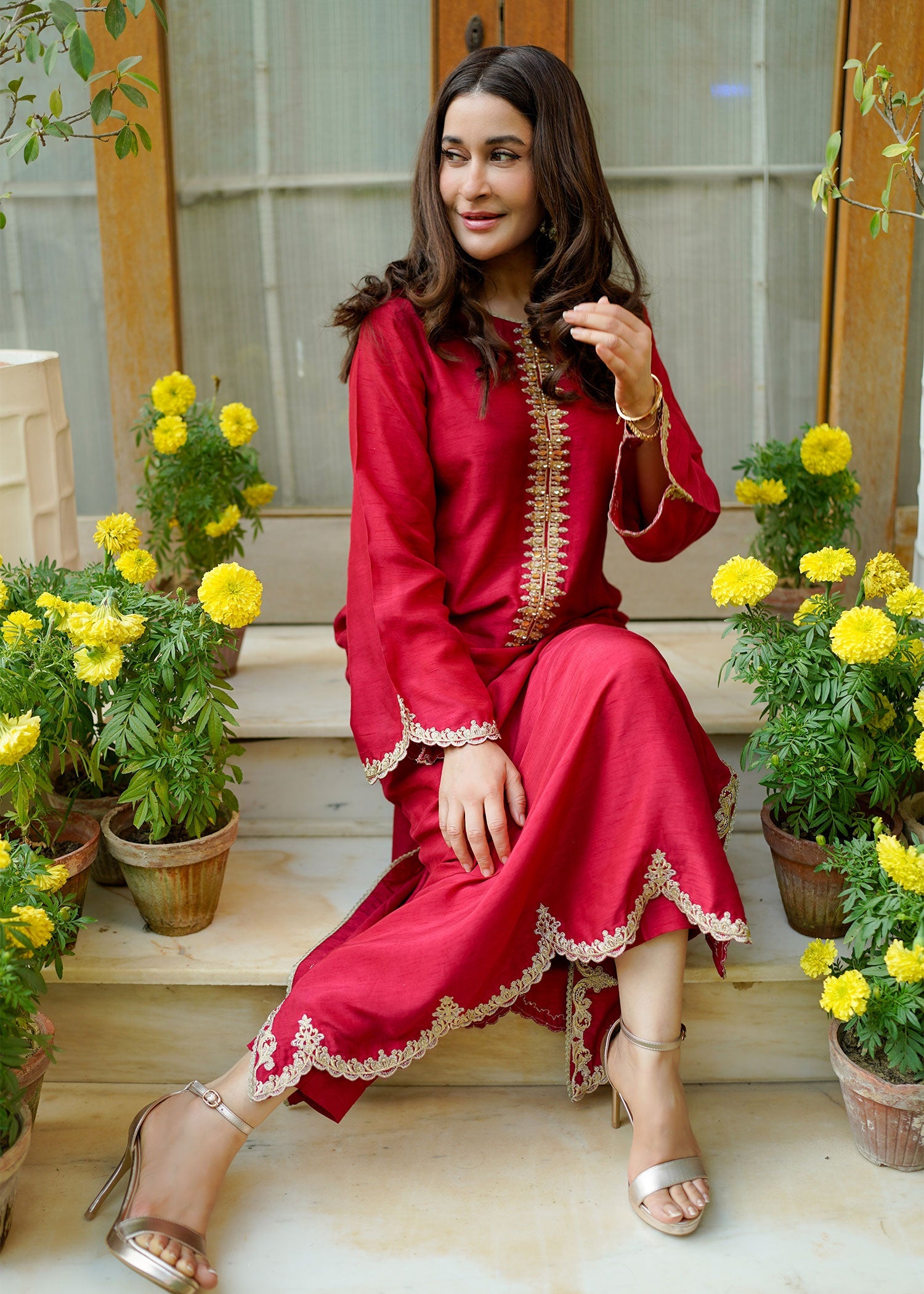 Rang-e-Haya Aina (fuchsia Pink)