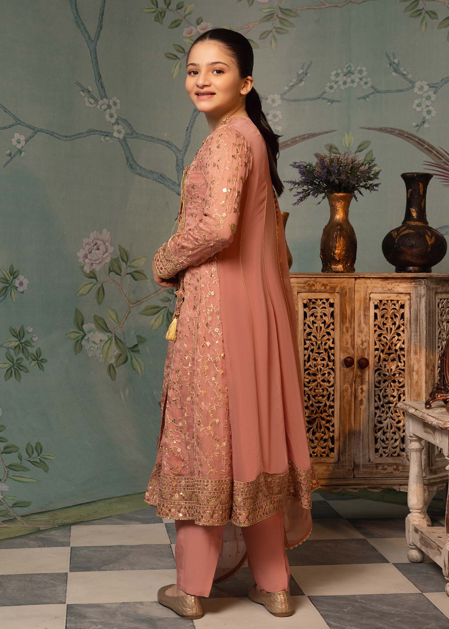 Rang-e-Haya Araina Kid (Light Salmon)
