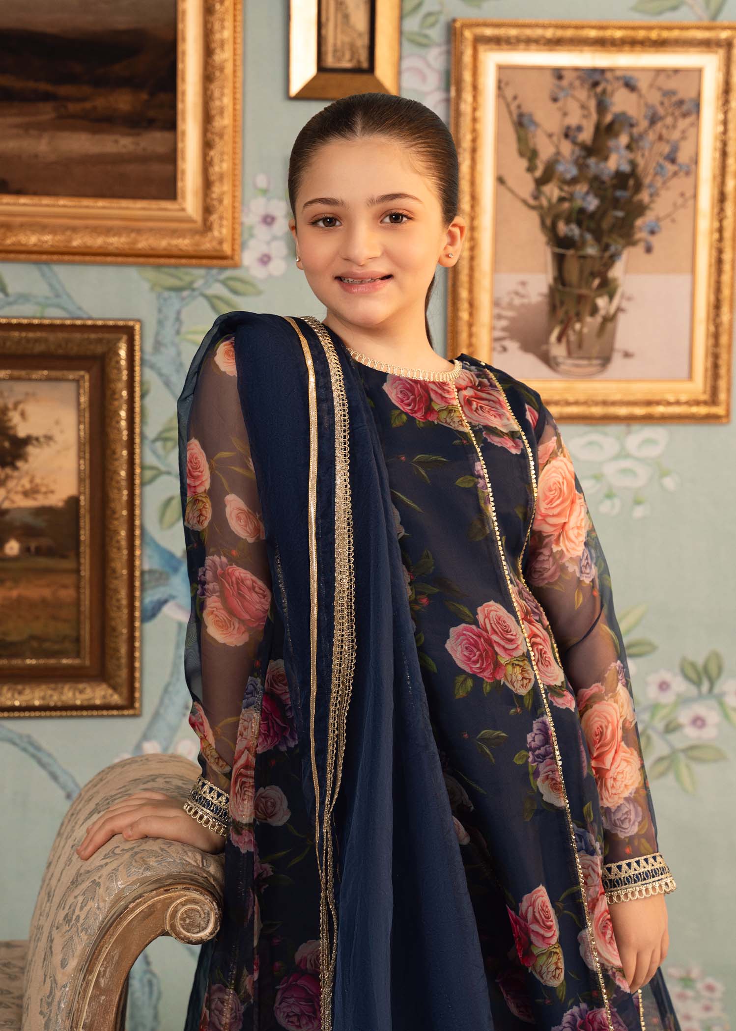 Rang-e-Haya Zaafia Kid (Navy blue)