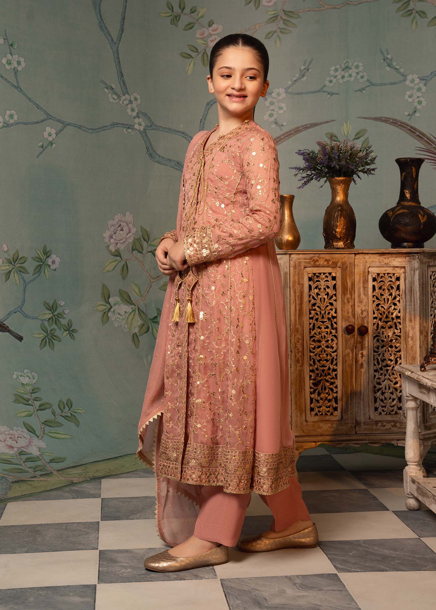 Rang-e-Haya Araina Kid (Light Salmon)