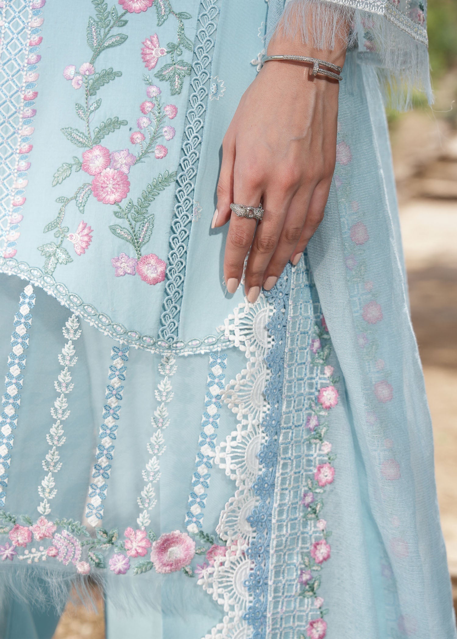 Rang-e-Haya Ayra Blush (Ice Blue)