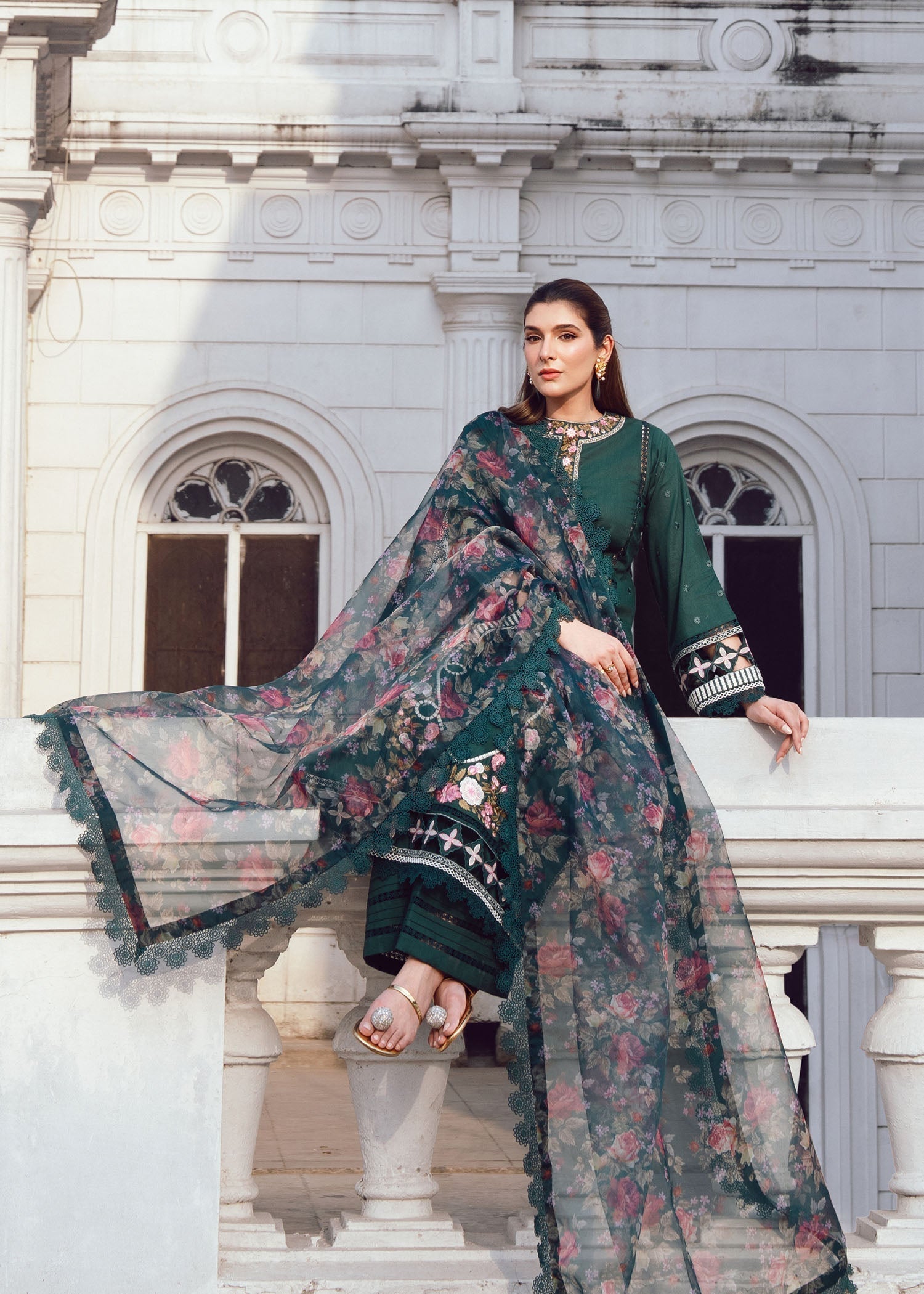 Rang-e-Haya Luxe Breeze (Bottle Green)