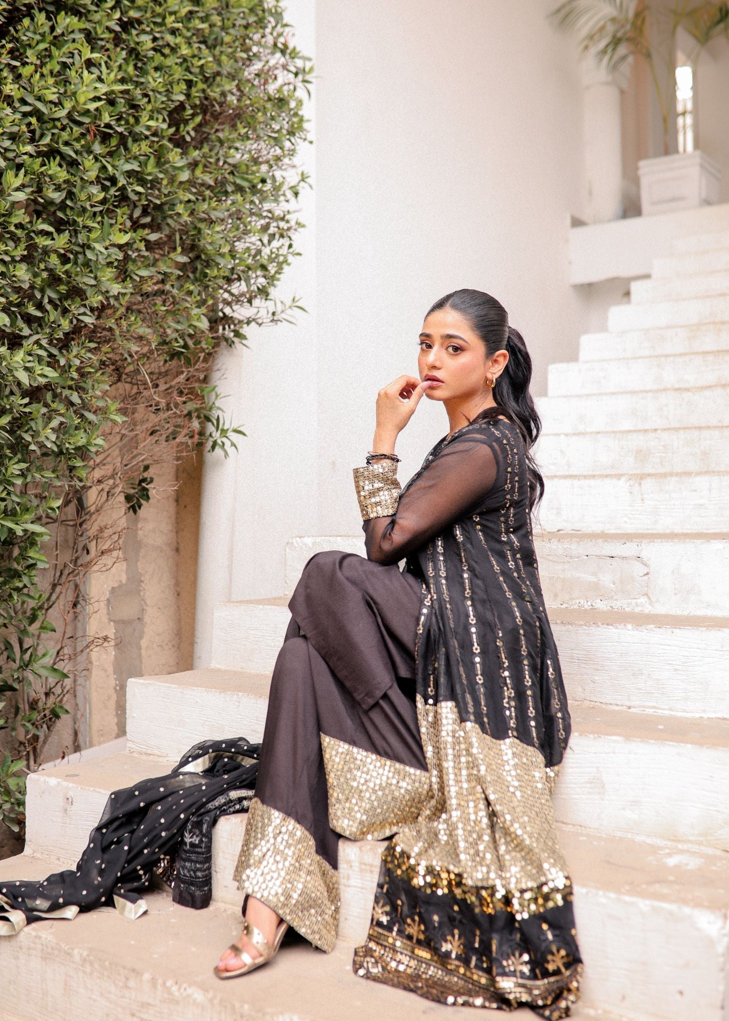 Rang-e-Haya Anchal / Black