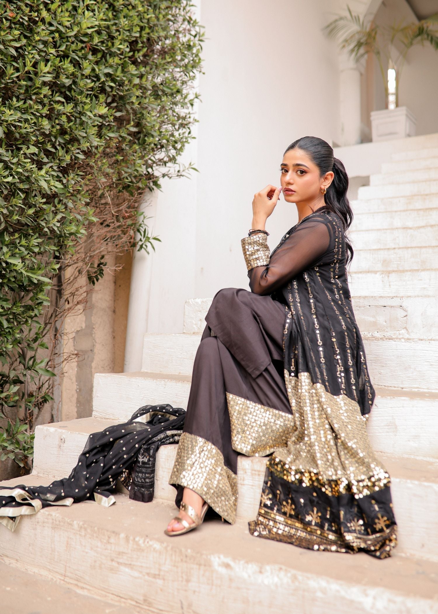 Rang-e-Haya Anchal / Black