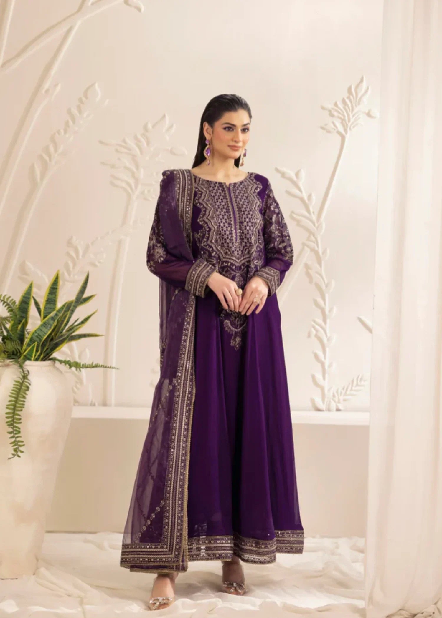 Mohagni MGG-102 CHIFFON 3PC STITCHED