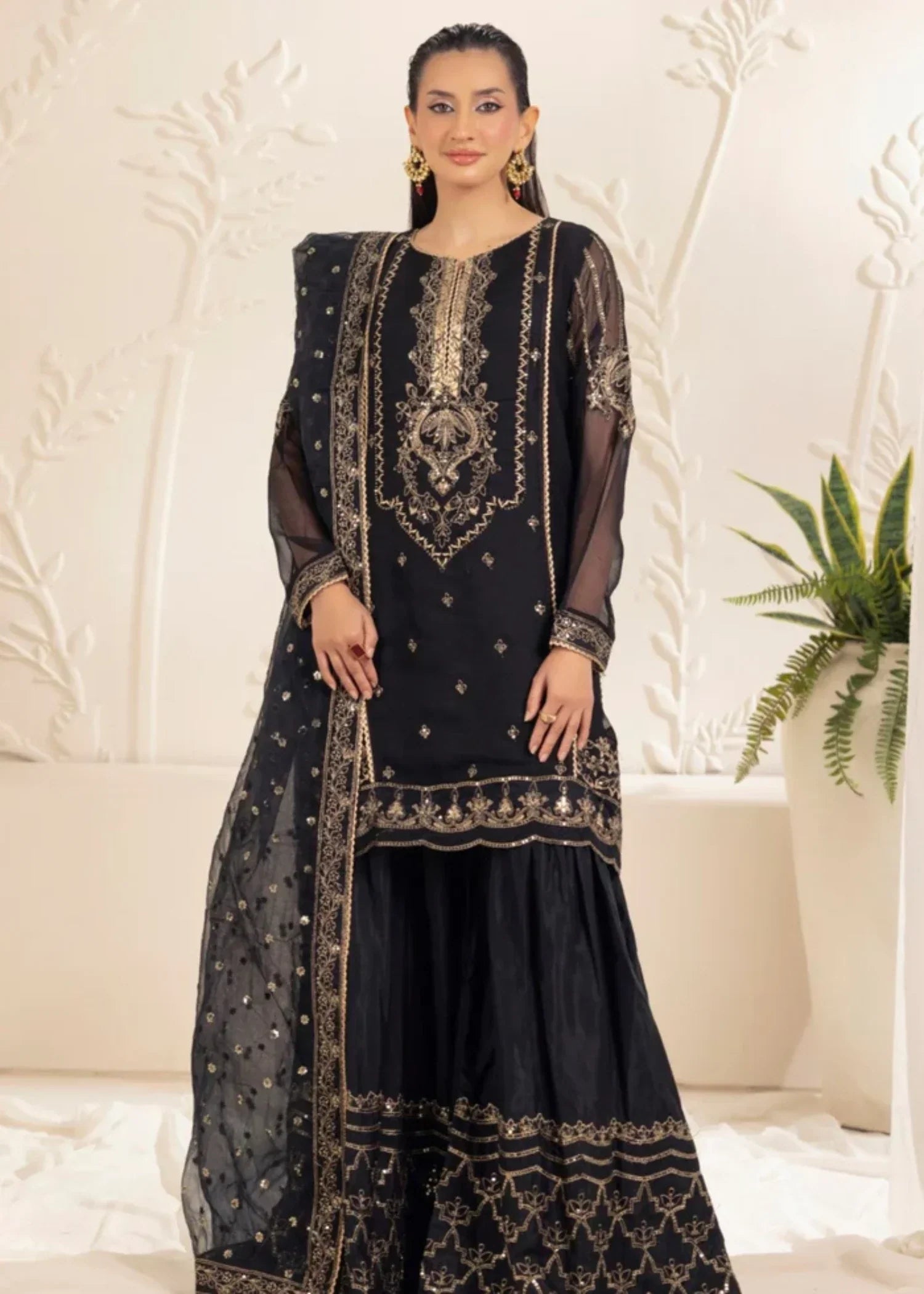 Mohagni MGG-103 CHIFFON 3PC STITCHED