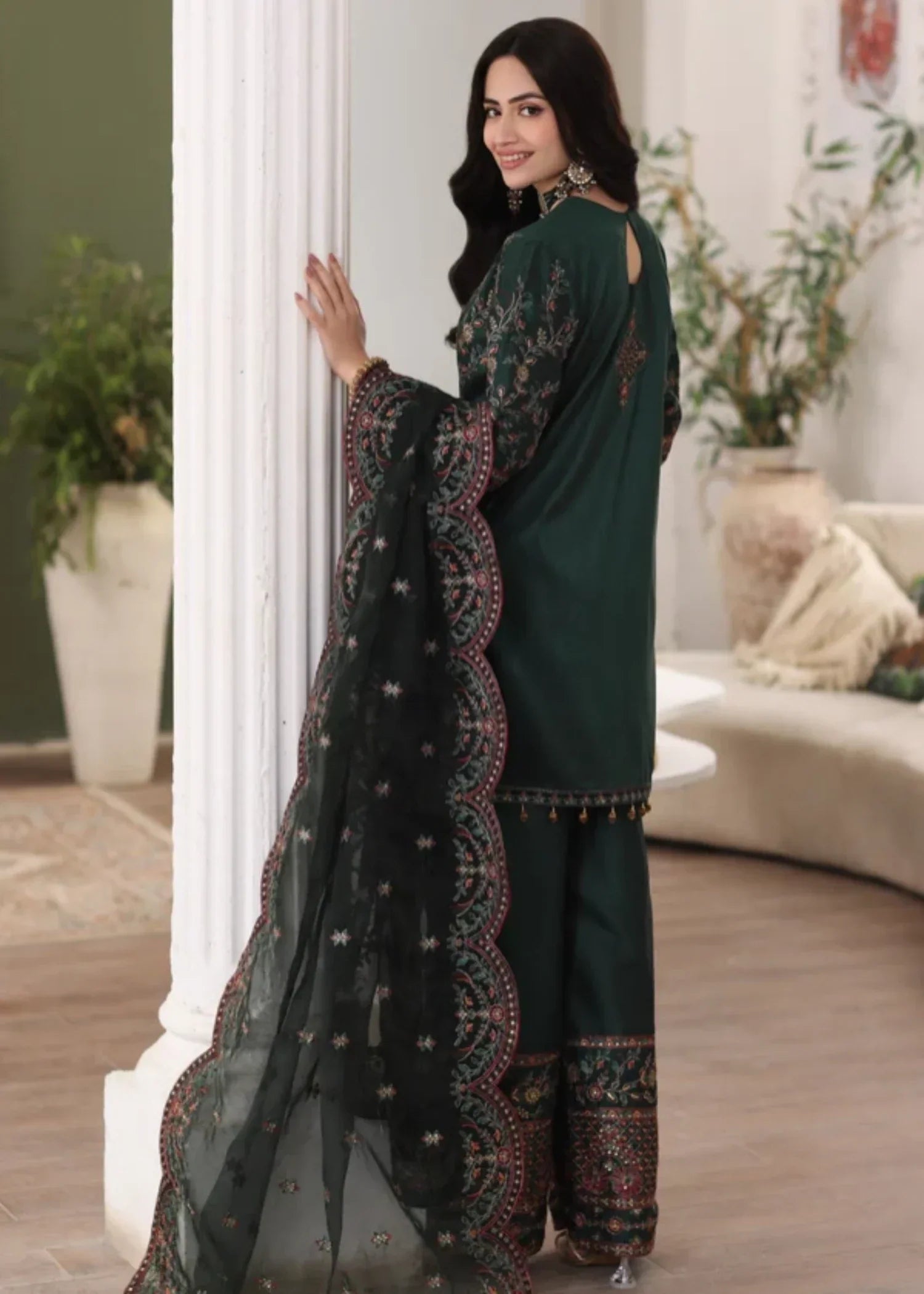 Mohagni MGS-05 AMBER 3Pcs Raw Silk STITCHED